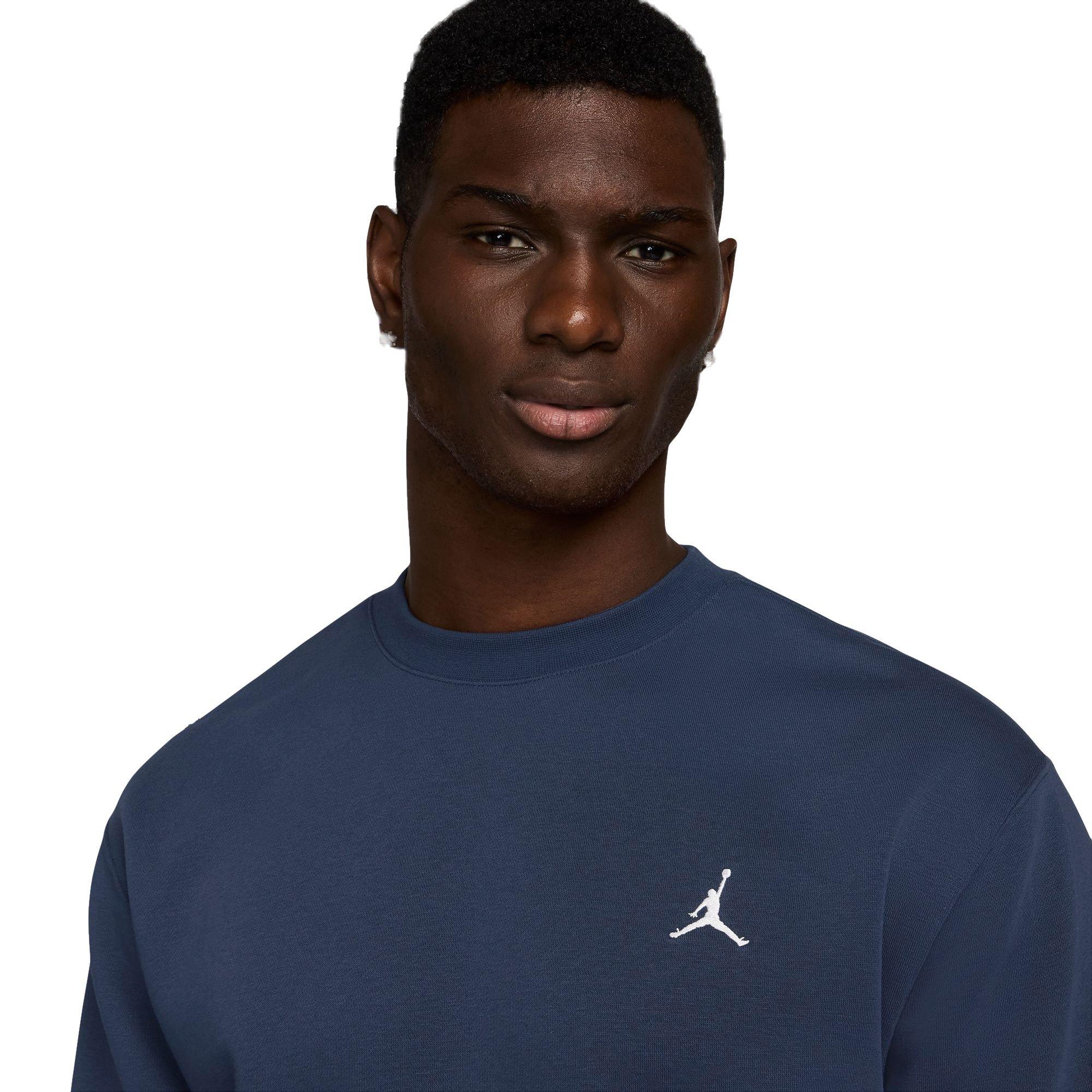 Jordan Men's Brooklyn Fleece Crewneck Sweatshirt - NAVY Thumbnail View 3