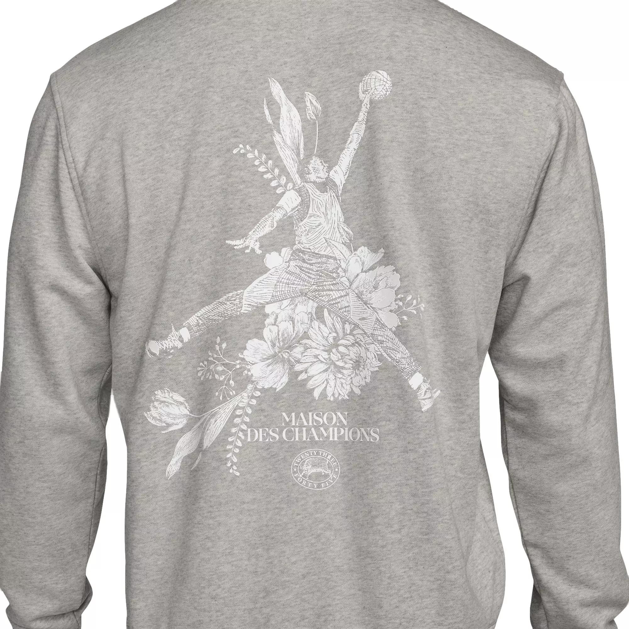 Jordan Men's Paris Crossover Fleece Pullover - Heather Grey - GREY