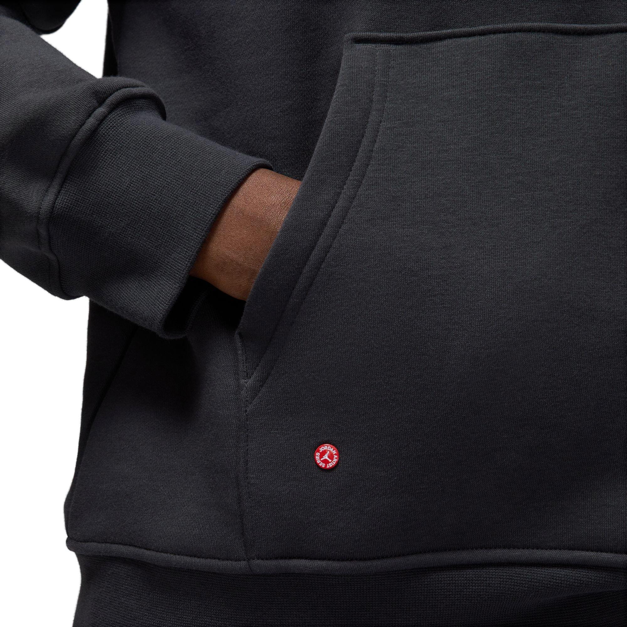 Jordan Men's Artist Series by Darien Burks Fleece Pullover Hoodie - GREY Thumbnail View 5