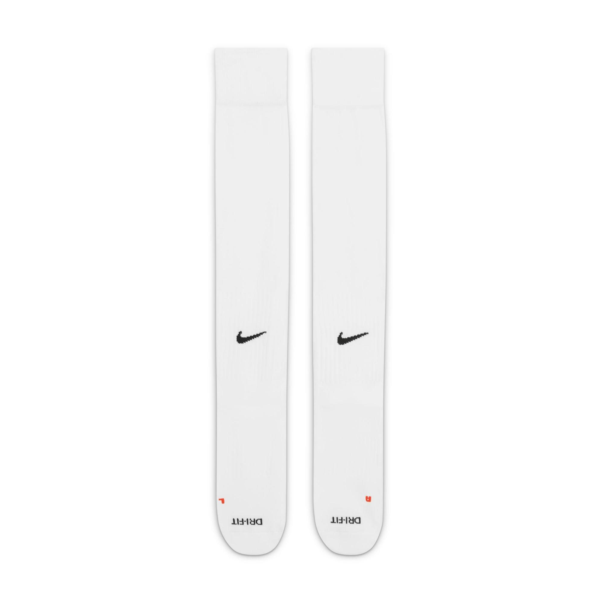 Nike Classic 2 Cushioned Over-the-Calf White Soccer Socks