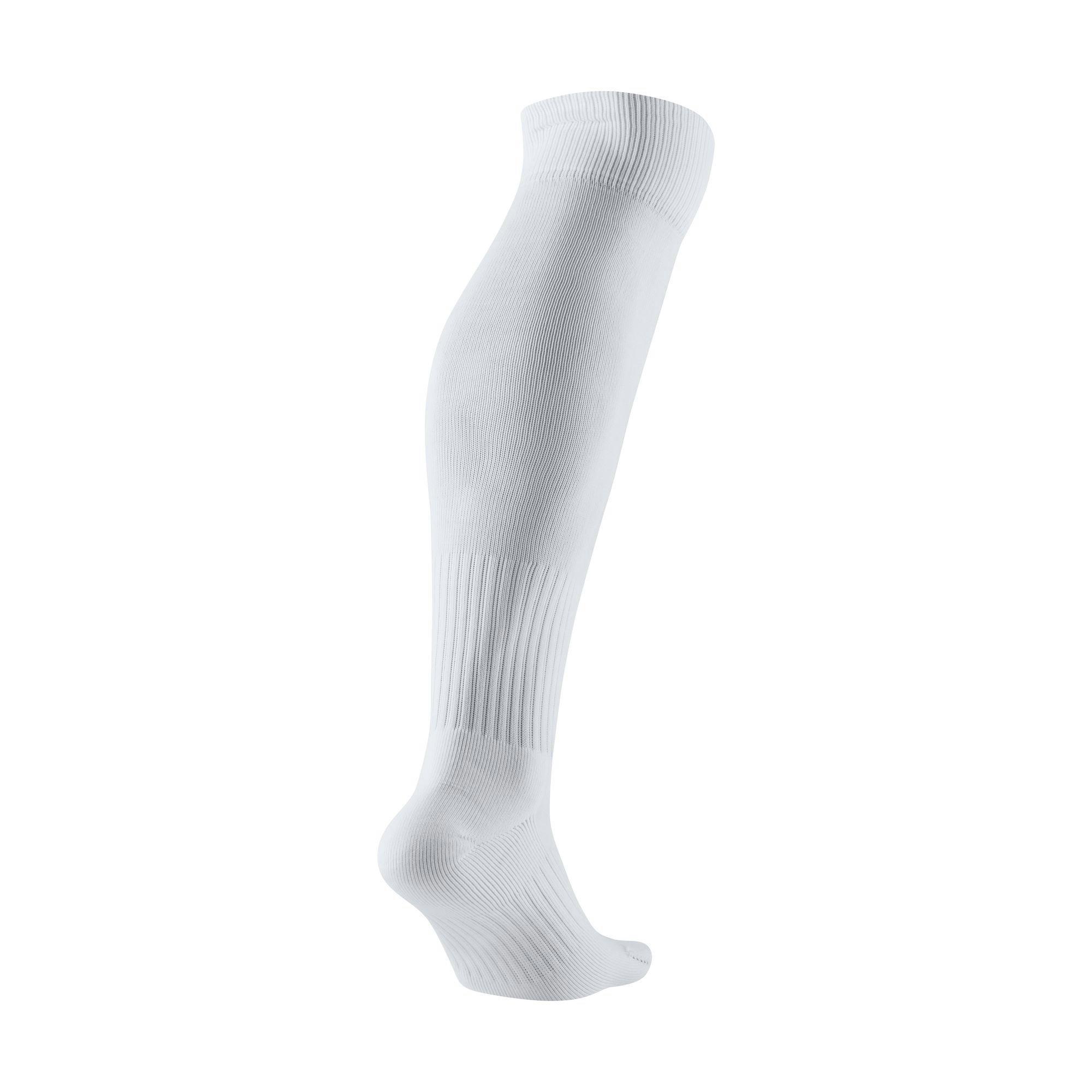 Nike Classic 2 Cushioned Over-the-Calf White Soccer Socks