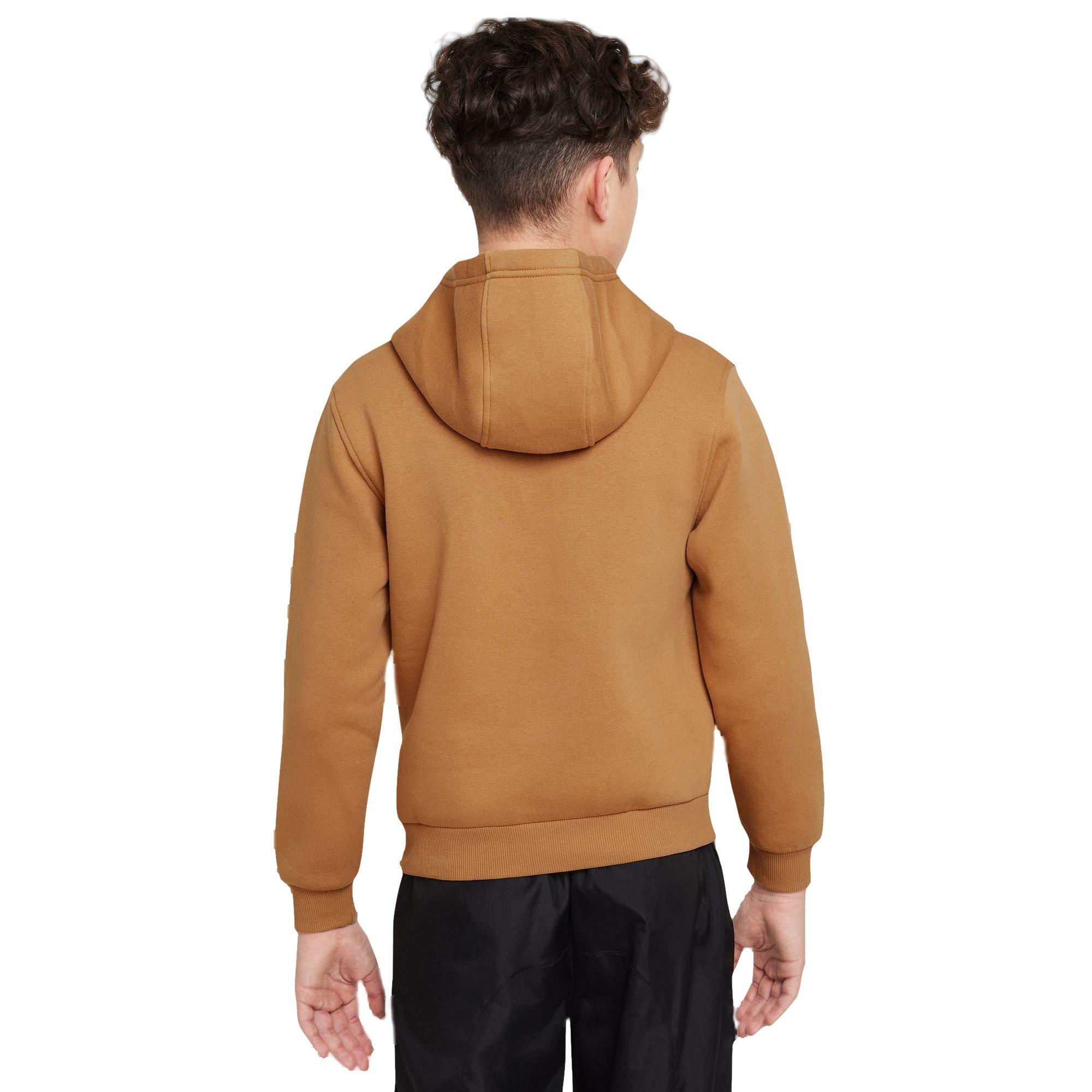 Nike Club Fleece HBR Big Boys' Flax Hoodie