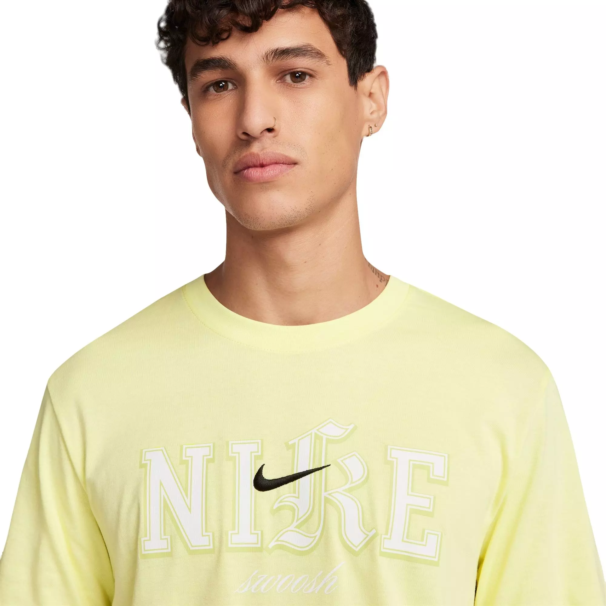 Nike Men's Sportswear HBR Life Tee - Lime - GREEN