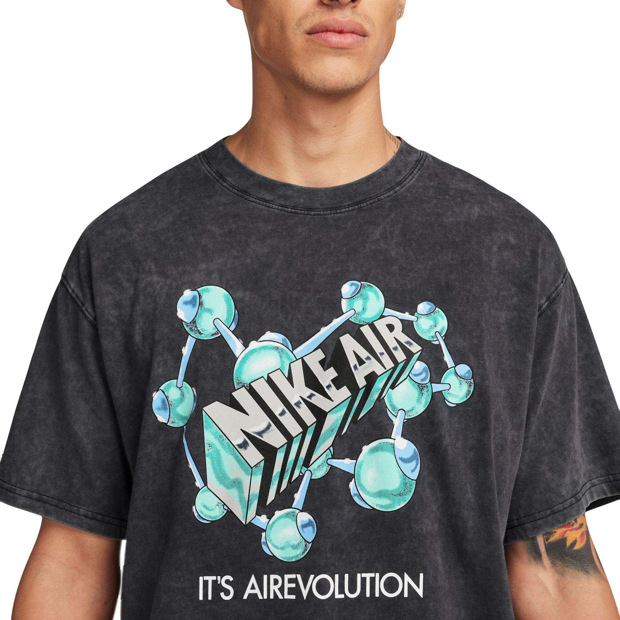 Nike Men's Max90 HBR Tee - Black - GREY Thumbnail View 3