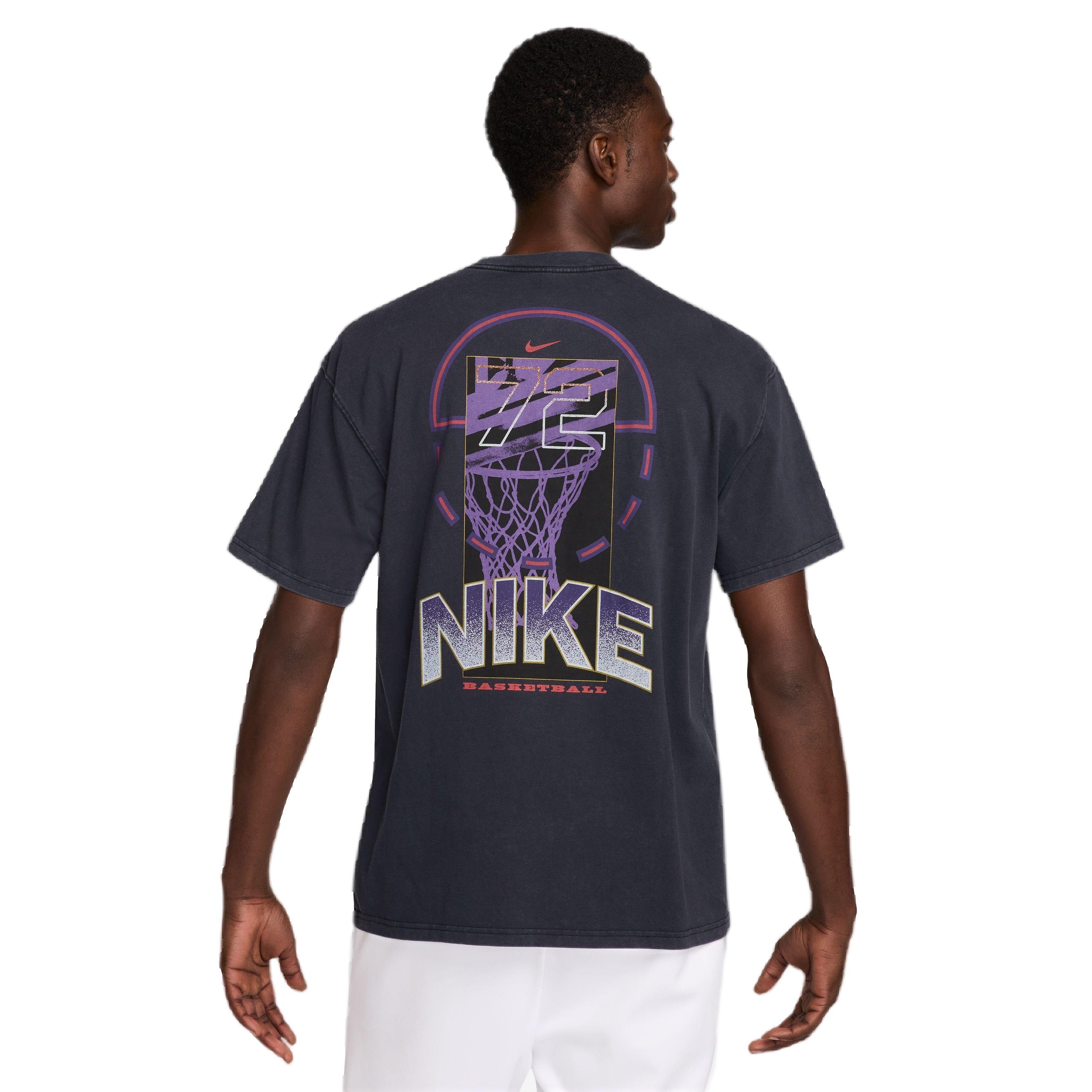 Nike Men's Max90 Basketball Graphic Tee - Grey - GREY Thumbnail View 2