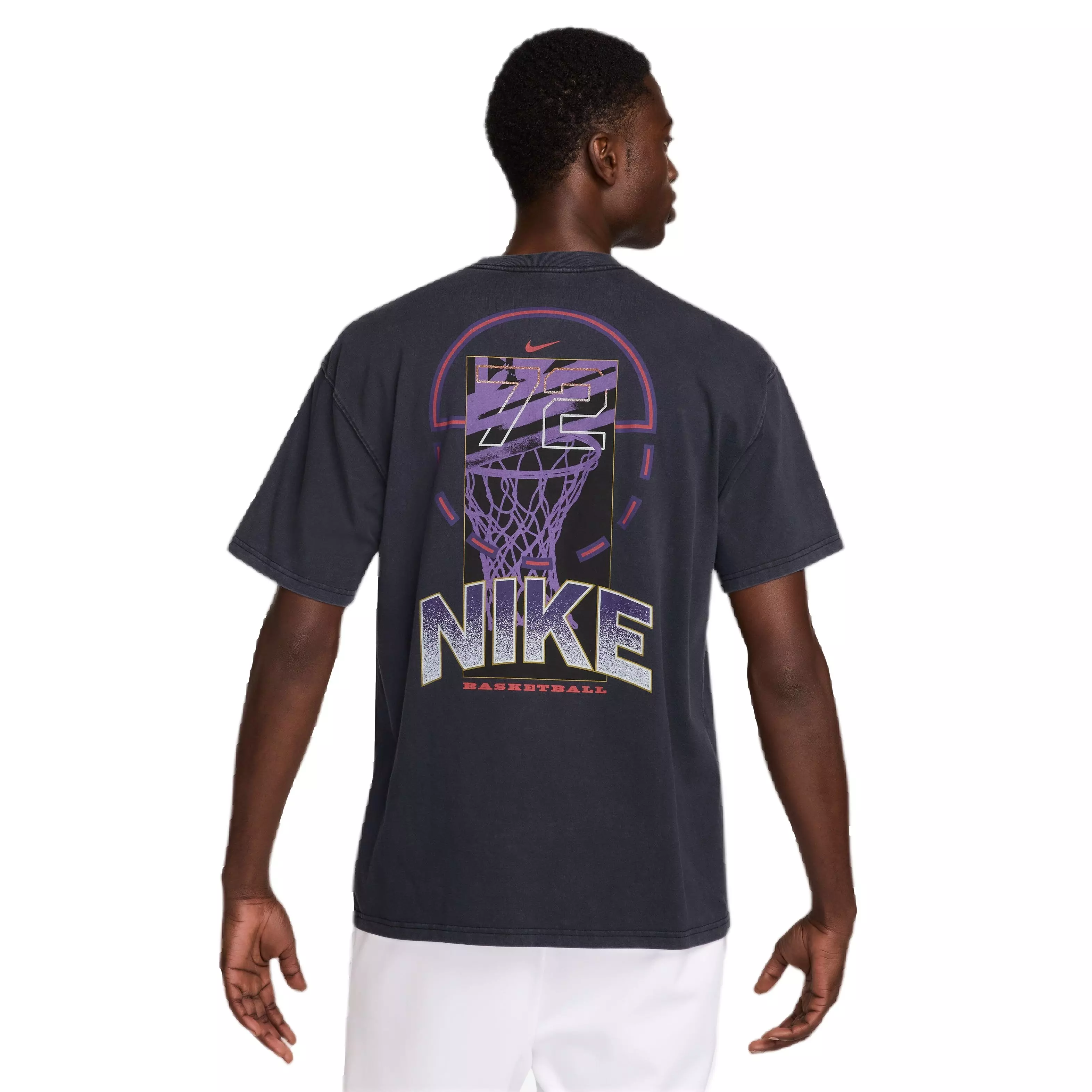 Nike Men's Max90 Basketball Tee-Grey - GREY