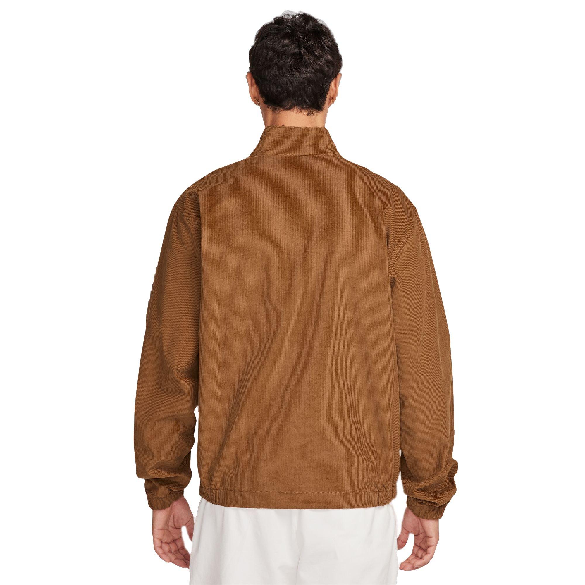 Nike Men's Sportswear Club Corduroy Harrington Jacket - BROWN Thumbnail View 2