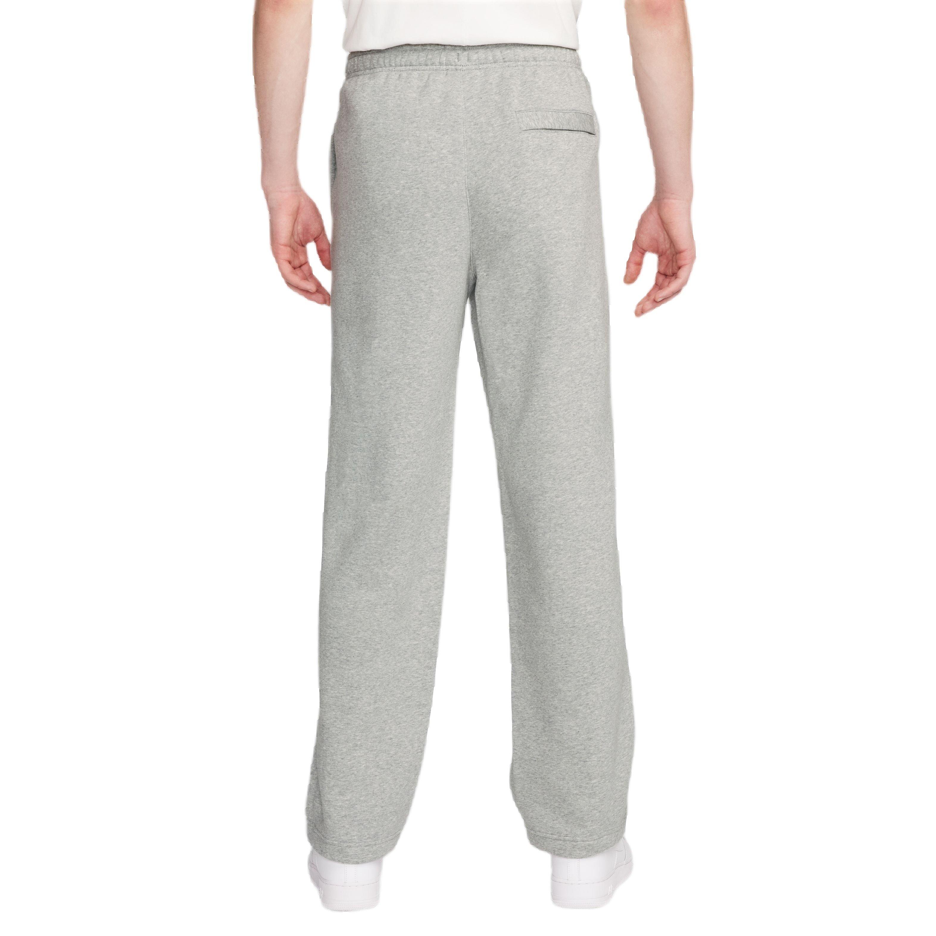 Nike Men's Club Fleece Brushed-Back Bungee Pants-Grey - GREY Thumbnail View 2