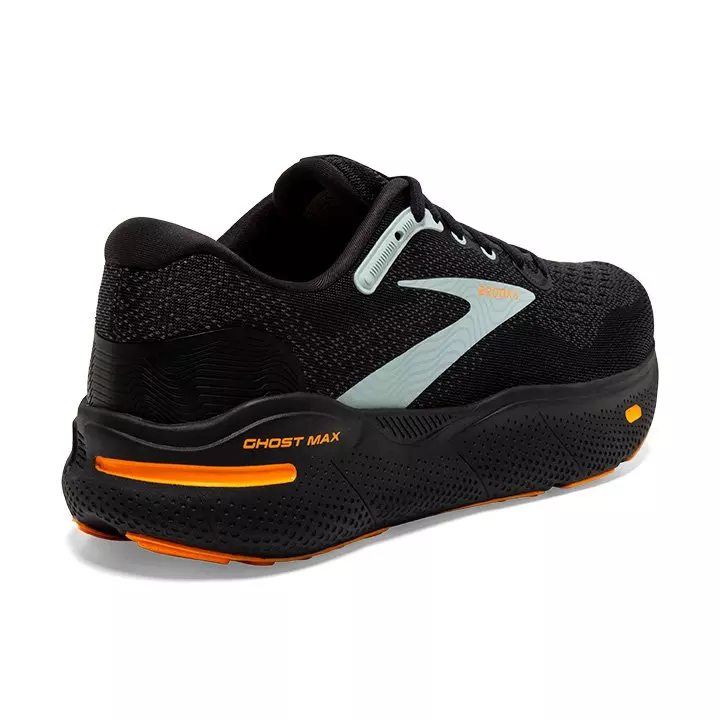 Brooks Ghost Max "Black/Orange/Cloud Blue" Men's Running Shoe - BLACK/ORANGE