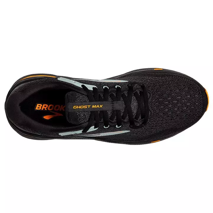 Brooks Ghost Max "Black/Orange/Cloud Blue" Men's Running Shoe - BLACK/ORANGE