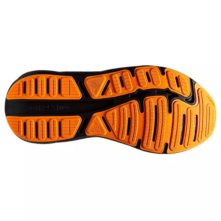 Brooks Ghost Max "Black/Orange/Cloud Blue" Men's Running Shoe - BLACK/ORANGE