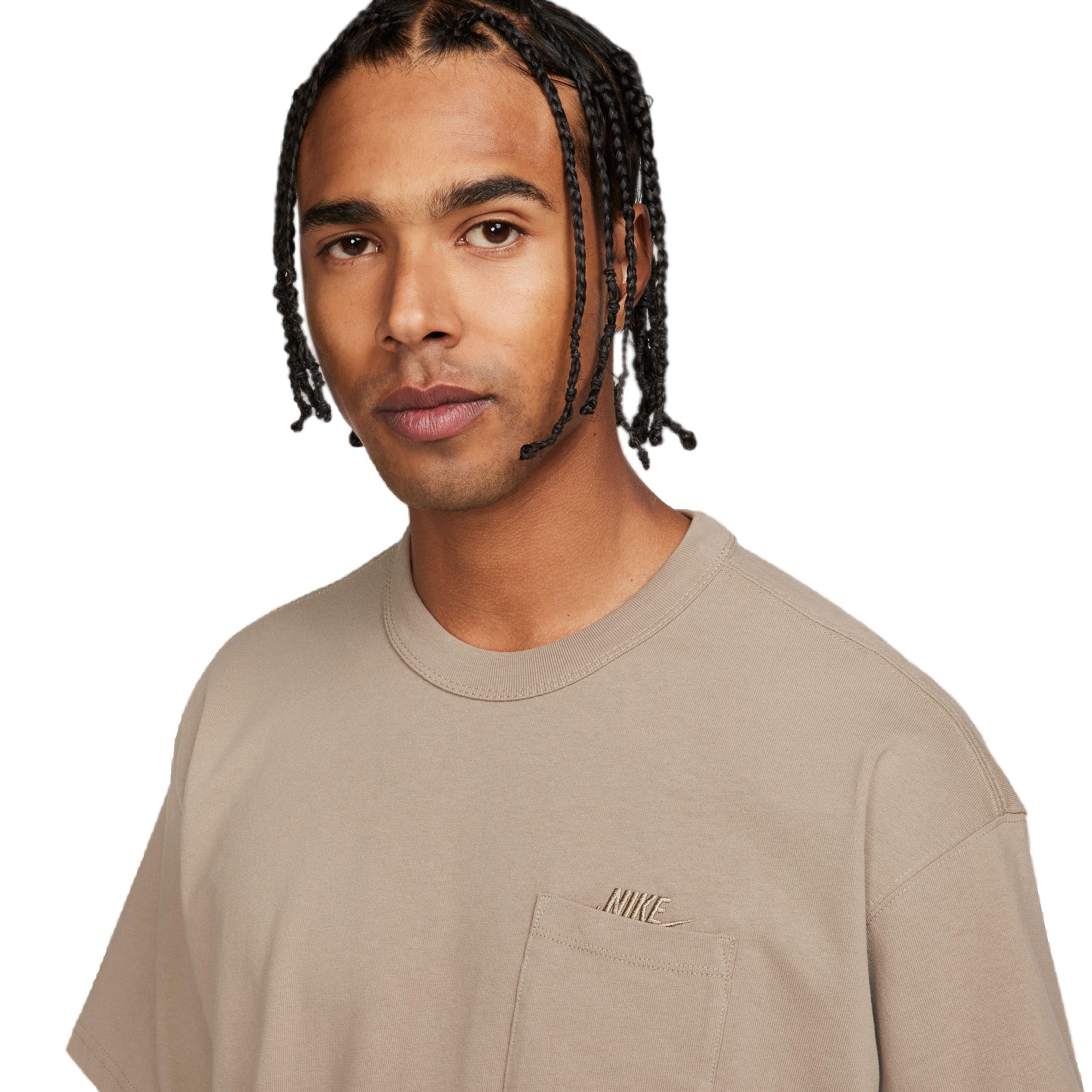 Nike Men's Sportswear Premium Essentials Pocket Tee - KHAKI Thumbnail View 3