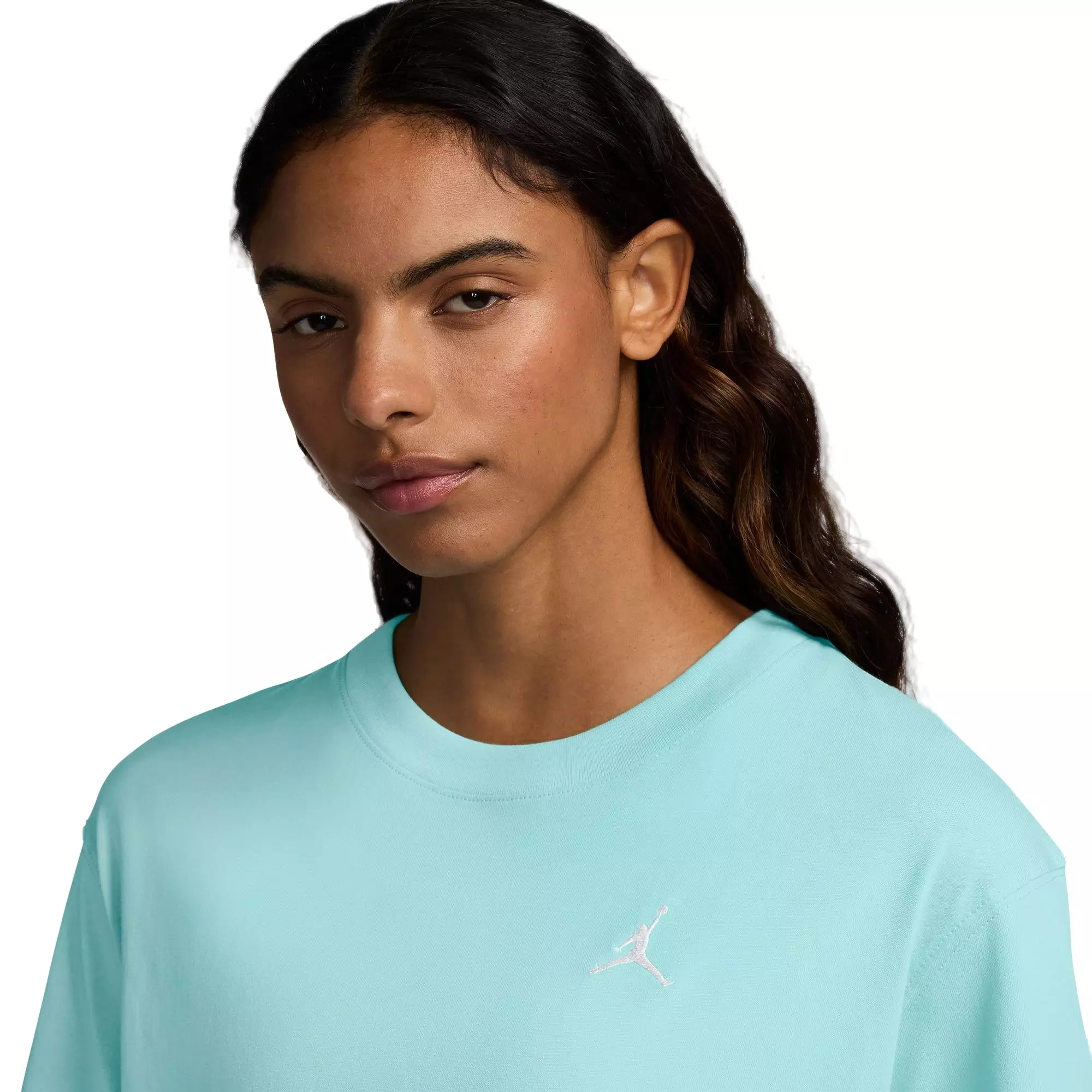 Jordan Women's Essentials GF Tee - Light Dew - BLUE