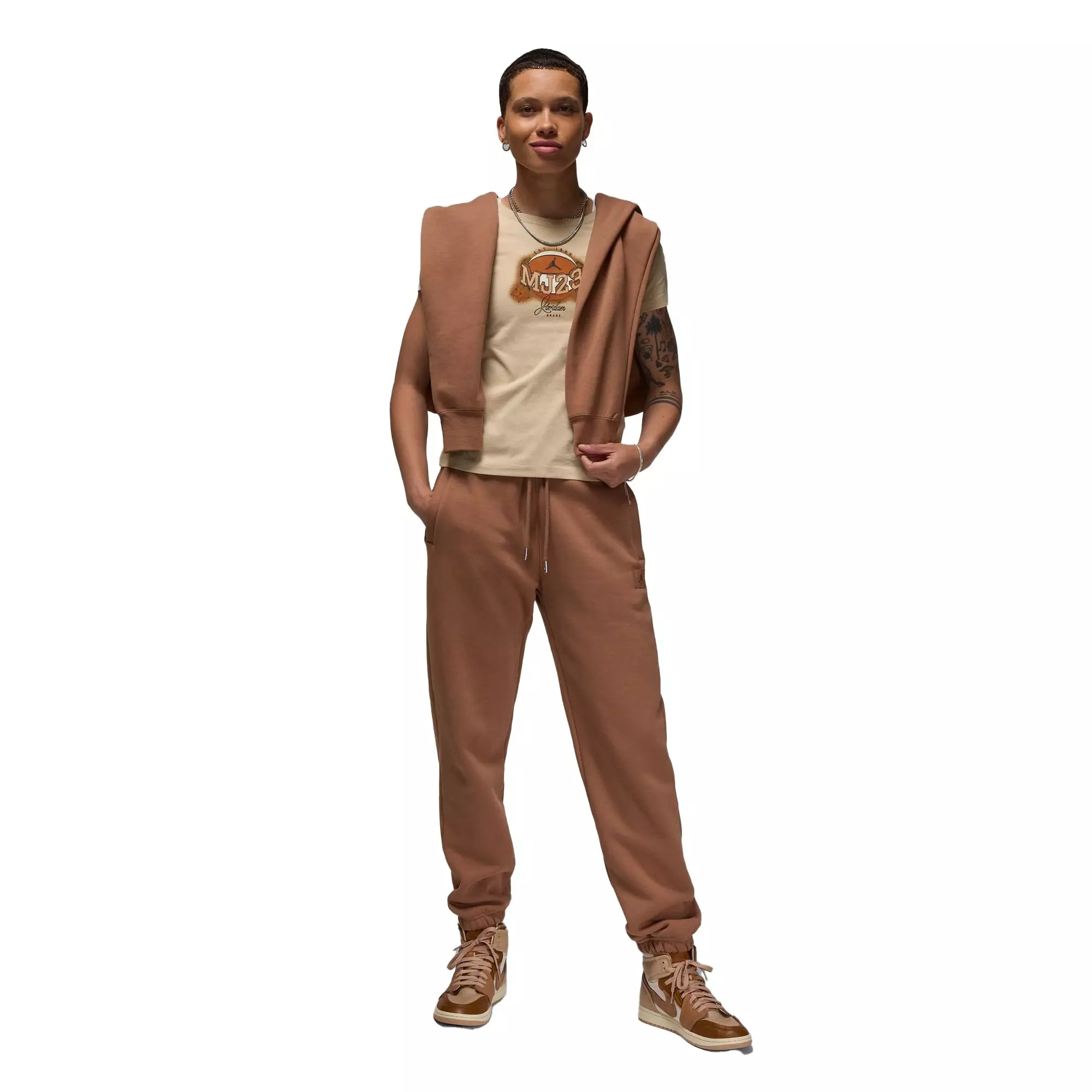 Jordan Women's Essential Slim Tee - TAN