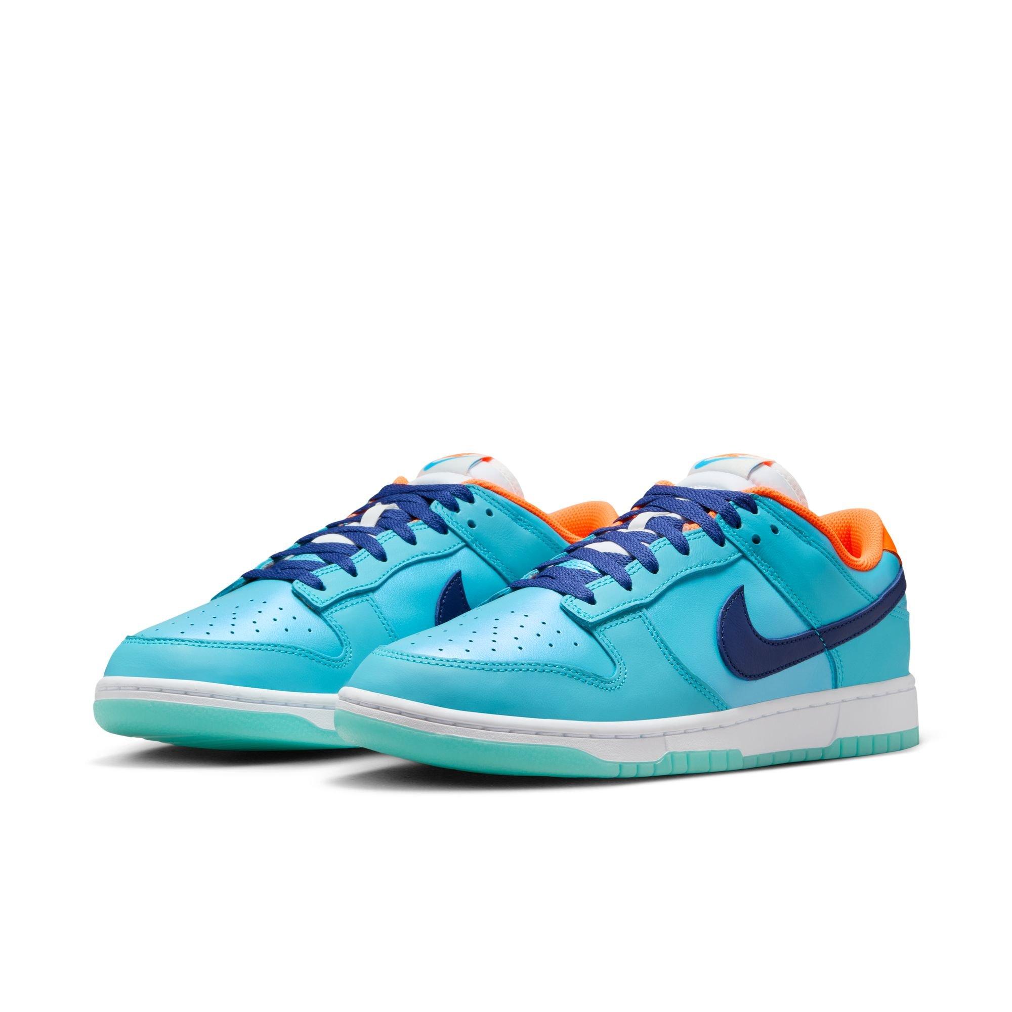 Nike Dunk Low SE "Baltic Blue/Deep Royal Blue/Total Orange" Men's Shoe - BLUE/ORANGE Thumbnail View 5