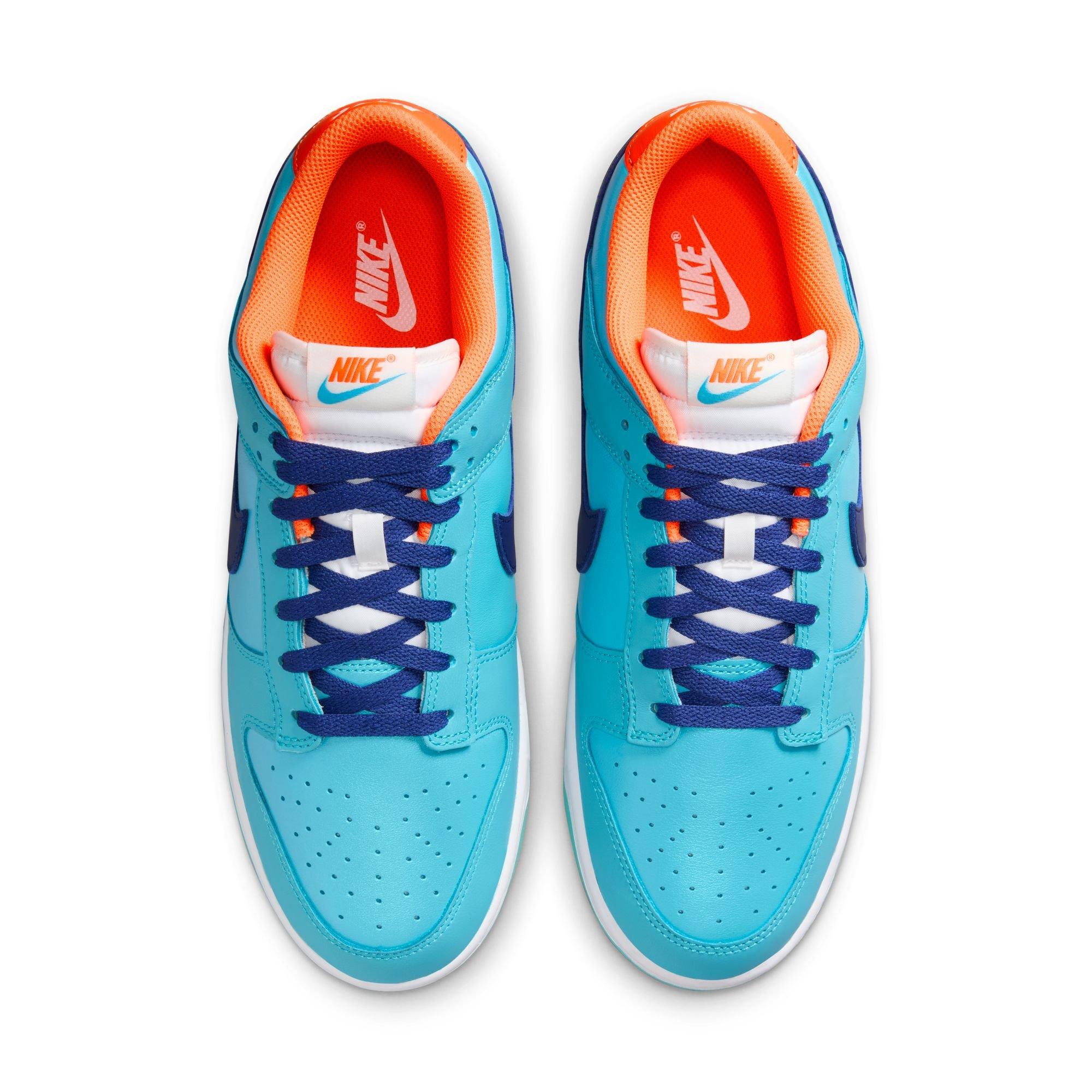 Nike Dunk Low SE "Baltic Blue/Deep Royal Blue/Total Orange" Men's Shoe - BLUE/ORANGE Thumbnail View 6