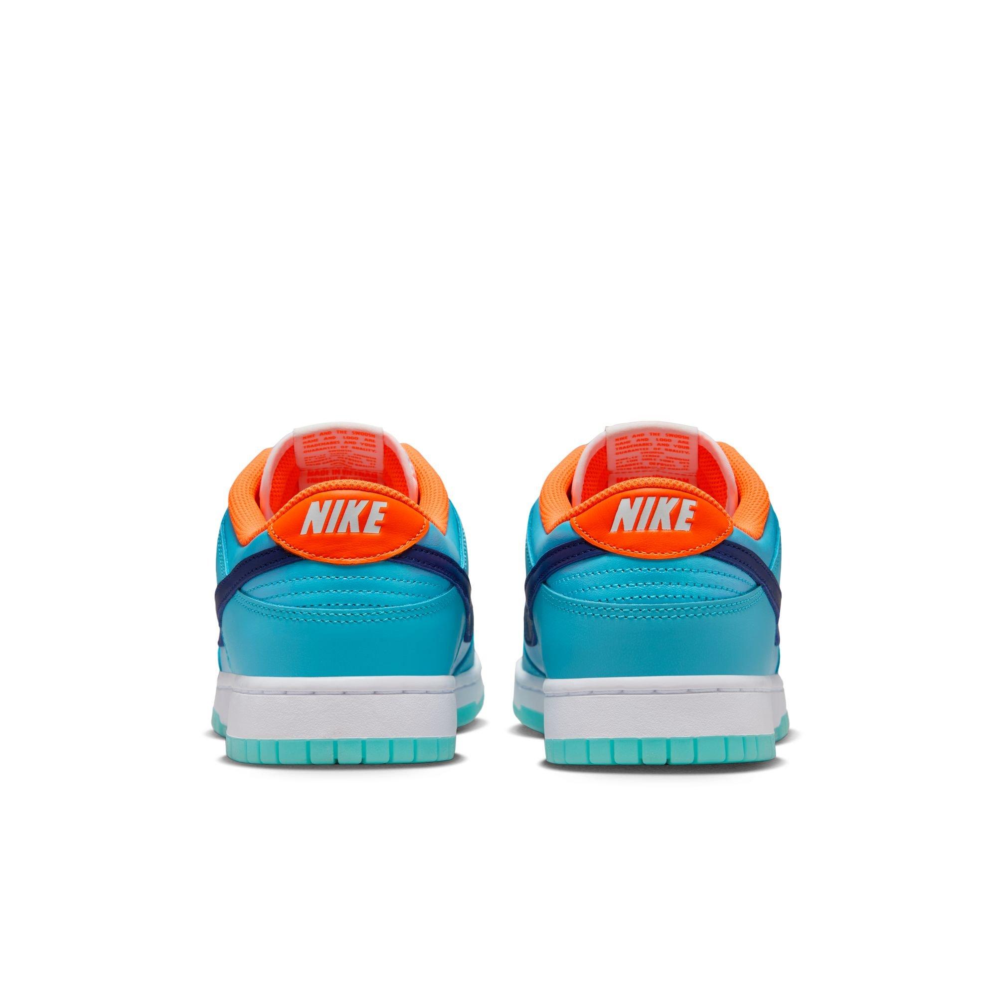 Nike Dunk Low SE "Baltic Blue/Deep Royal Blue/Total Orange" Men's Shoe - BLUE/ORANGE Thumbnail View 7