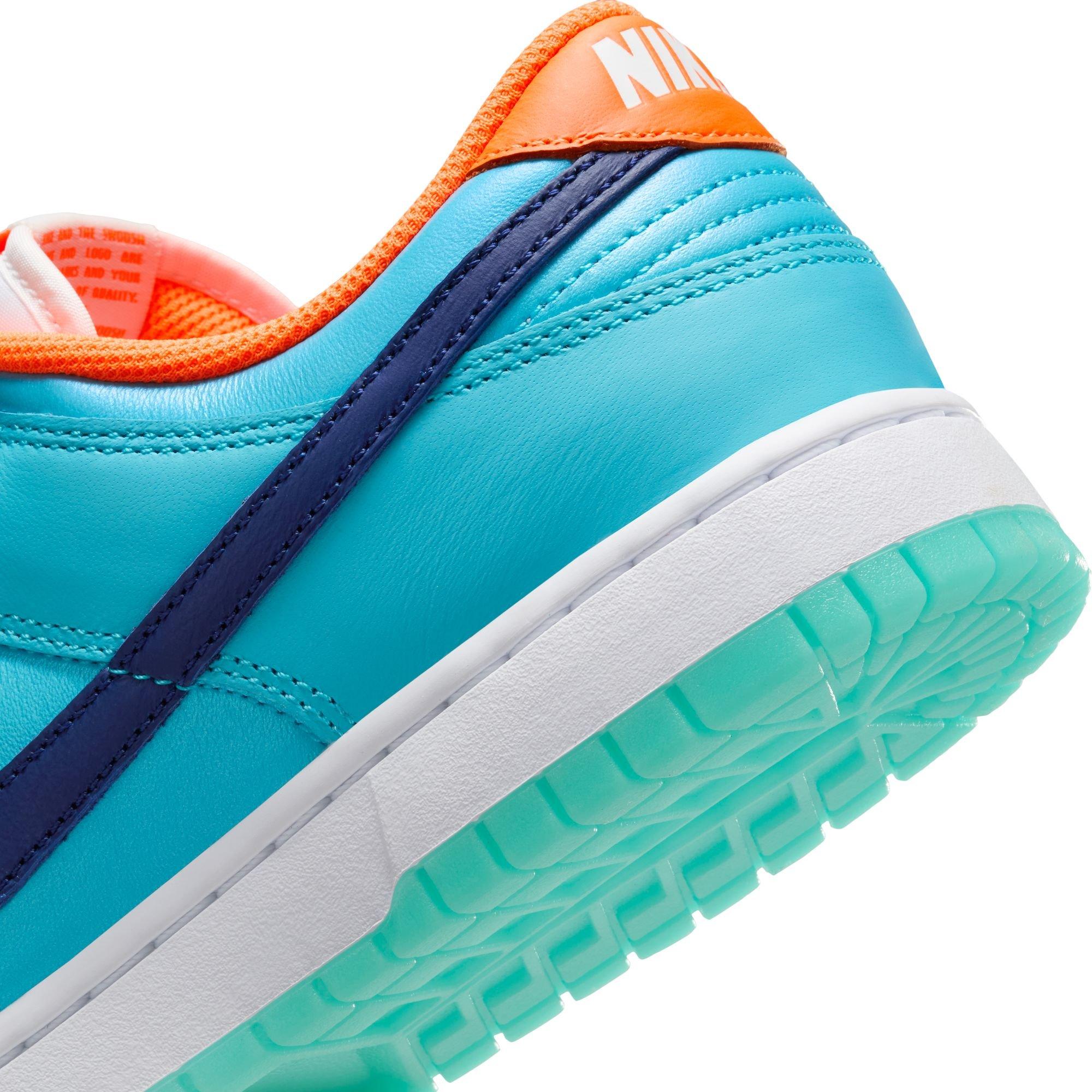 Nike Dunk Low SE "Baltic Blue/Deep Royal Blue/Total Orange" Men's Shoe - BLUE/ORANGE Thumbnail View 10