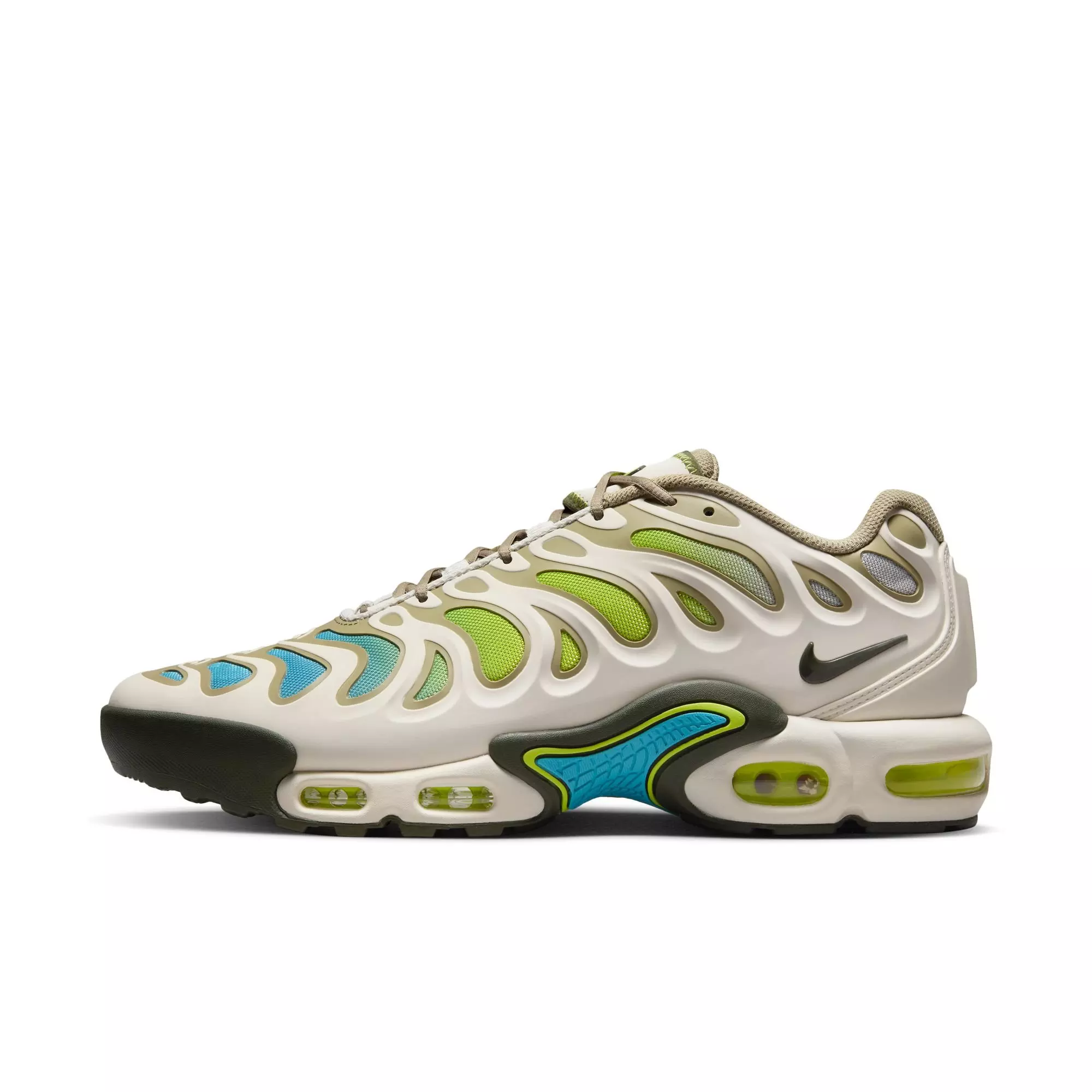 Nike Air Max Plus Drift "Phantom/Cargo Khaki/Cyber/Baltic Blue" Men's Shoe - BROWN/GREEN