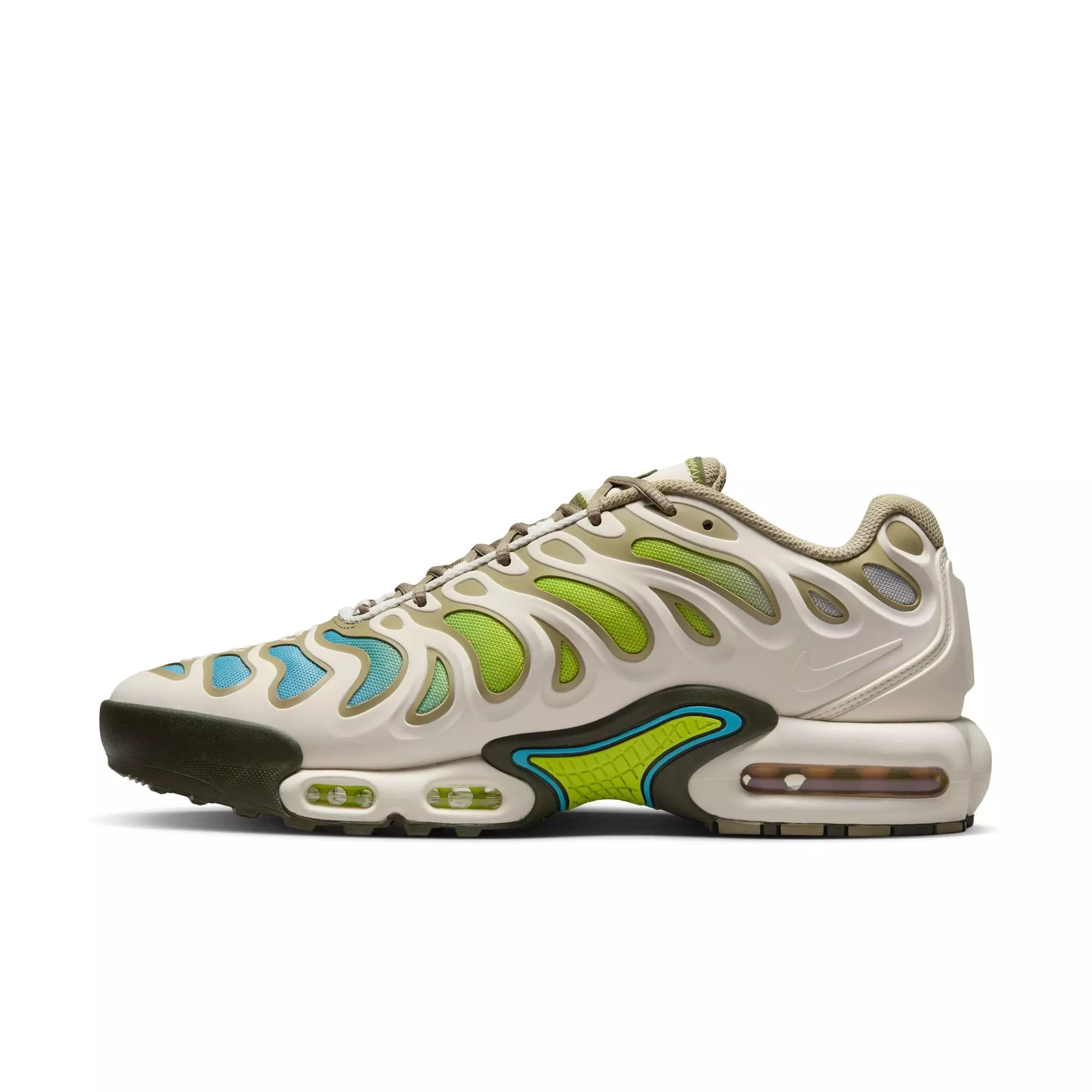 Nike Air Max Plus Drift "Phantom/Cargo Khaki/Cyber/Baltic Blue" Men's Shoe - BROWN/GREEN