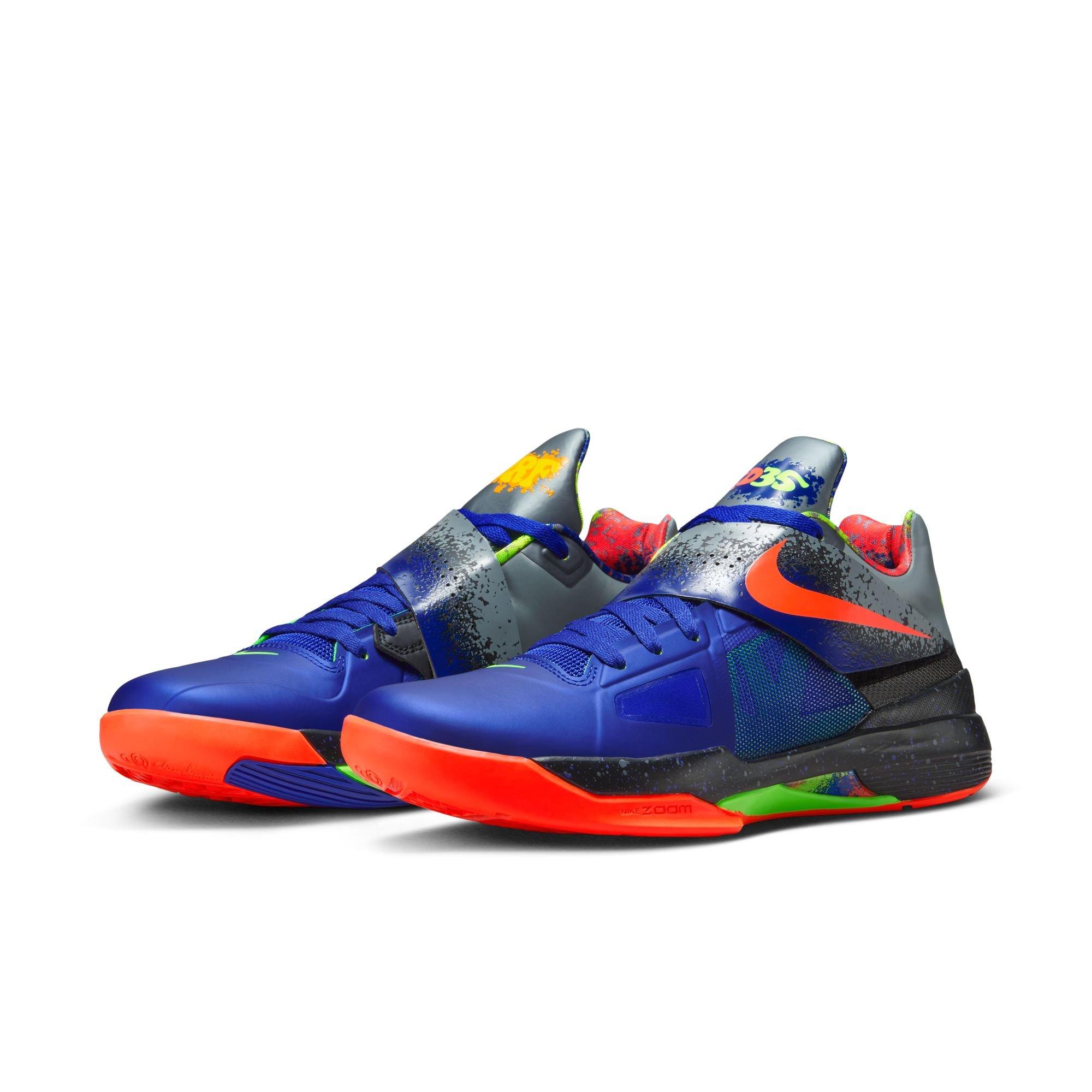 Nike KD 4 "Nerf" Men's Basketball Shoe - BLACK/MULTI Thumbnail View 5