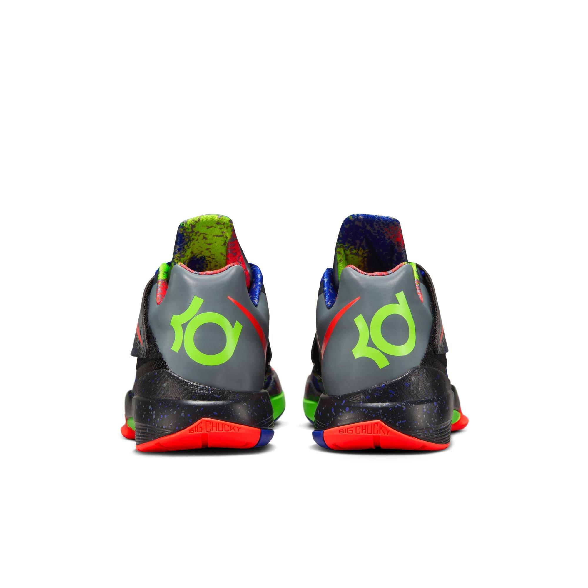 Nike KD 4 "Nerf" Men's Basketball Shoe - BLACK/MULTI Thumbnail View 6