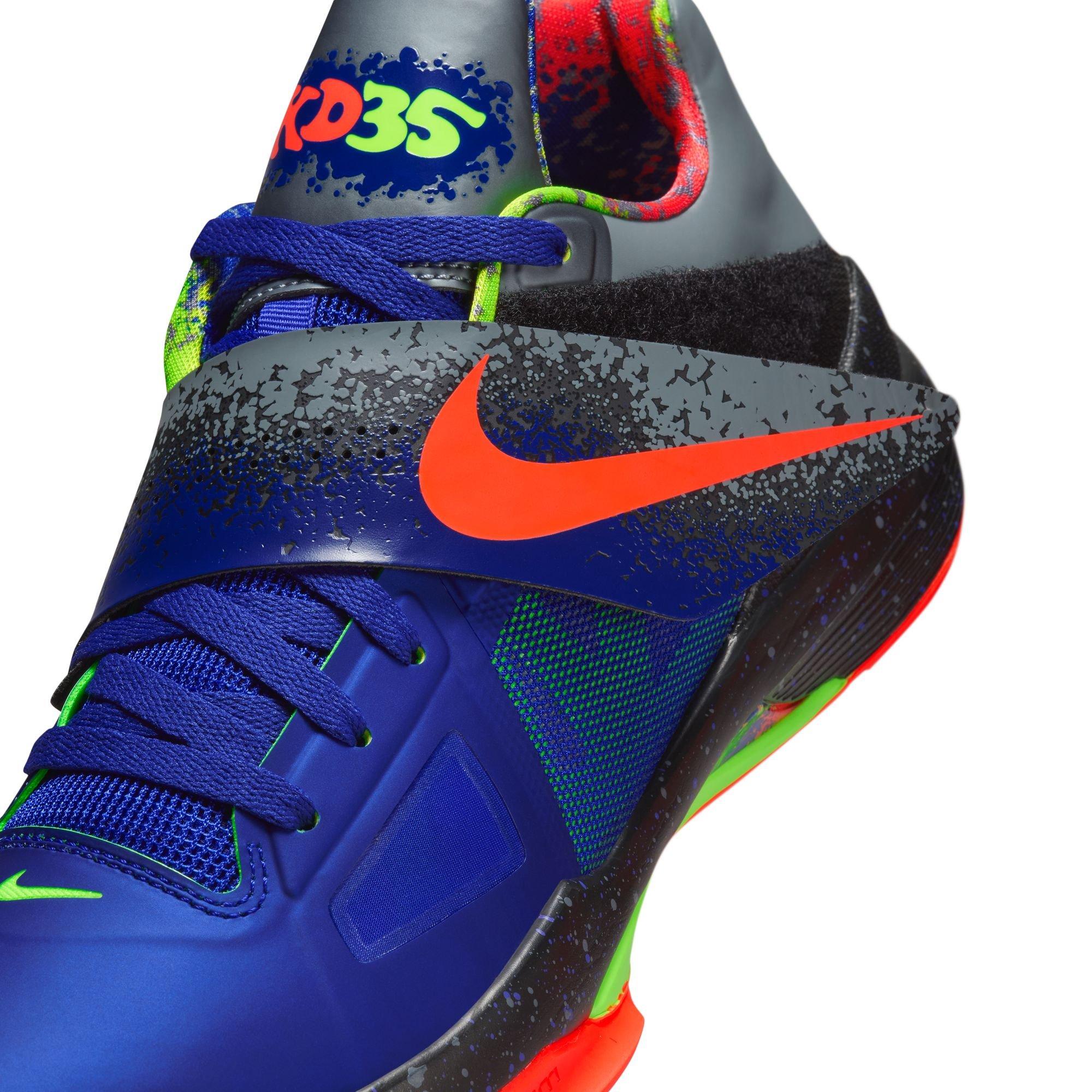 Nike KD 4 "Nerf" Men's Basketball Shoe - BLACK/MULTI Thumbnail View 9