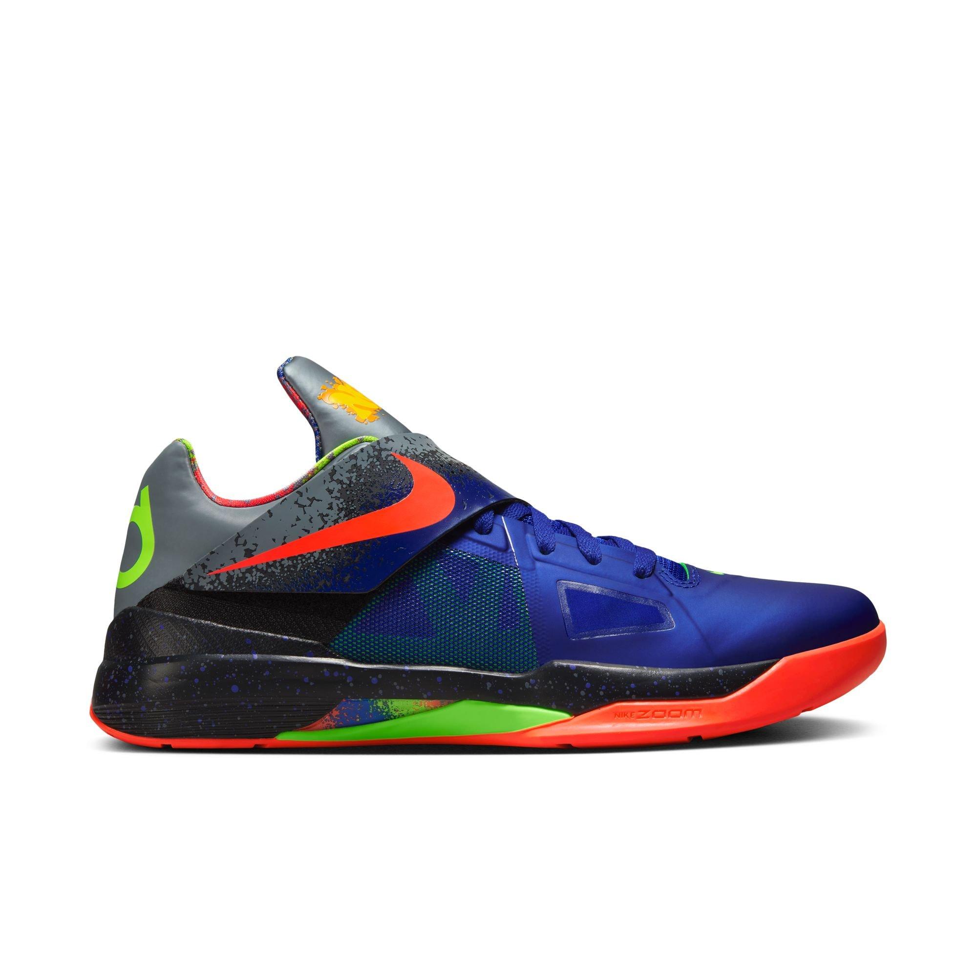 Nike KD 4 "Nerf" Men's Basketball Shoe - BLACK/MULTI Thumbnail View 1