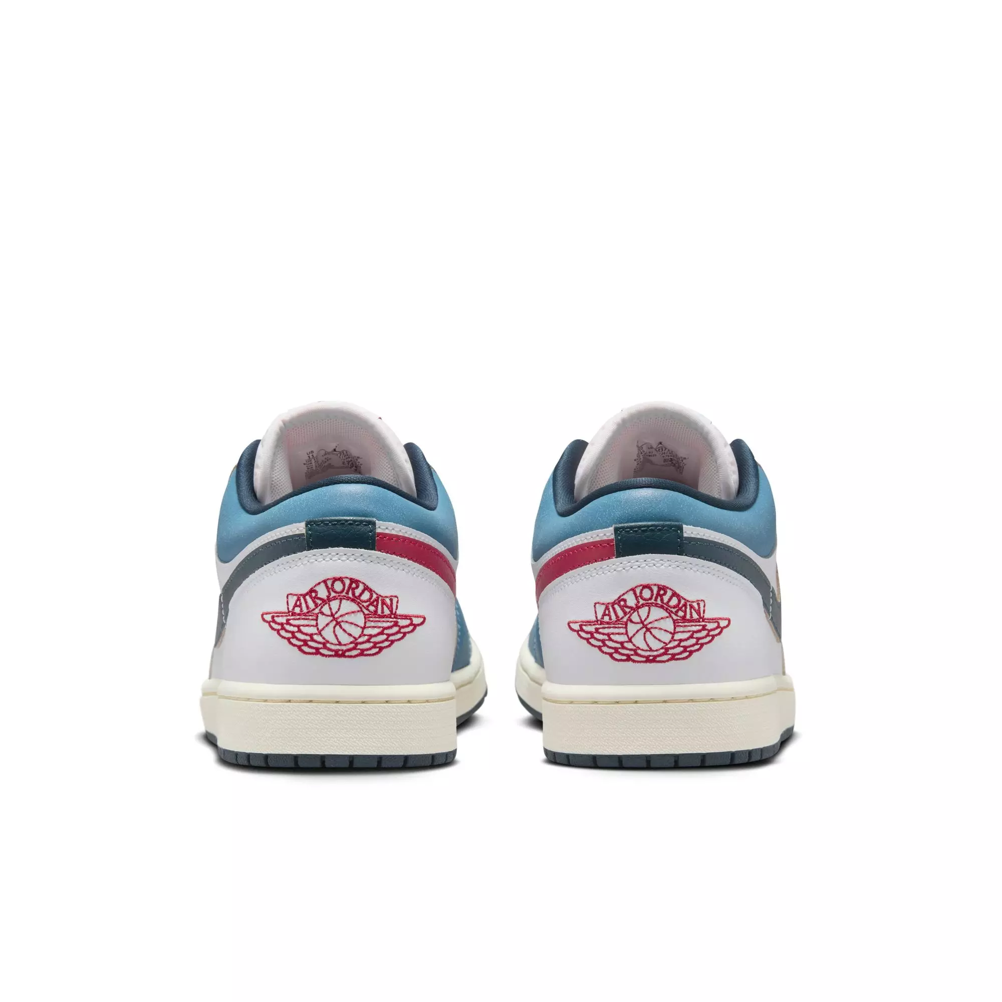 Jordan 1 Low SE "White/Armory Navy/Aegean Storm" Men's Shoe - WHITE/RED/BLUE