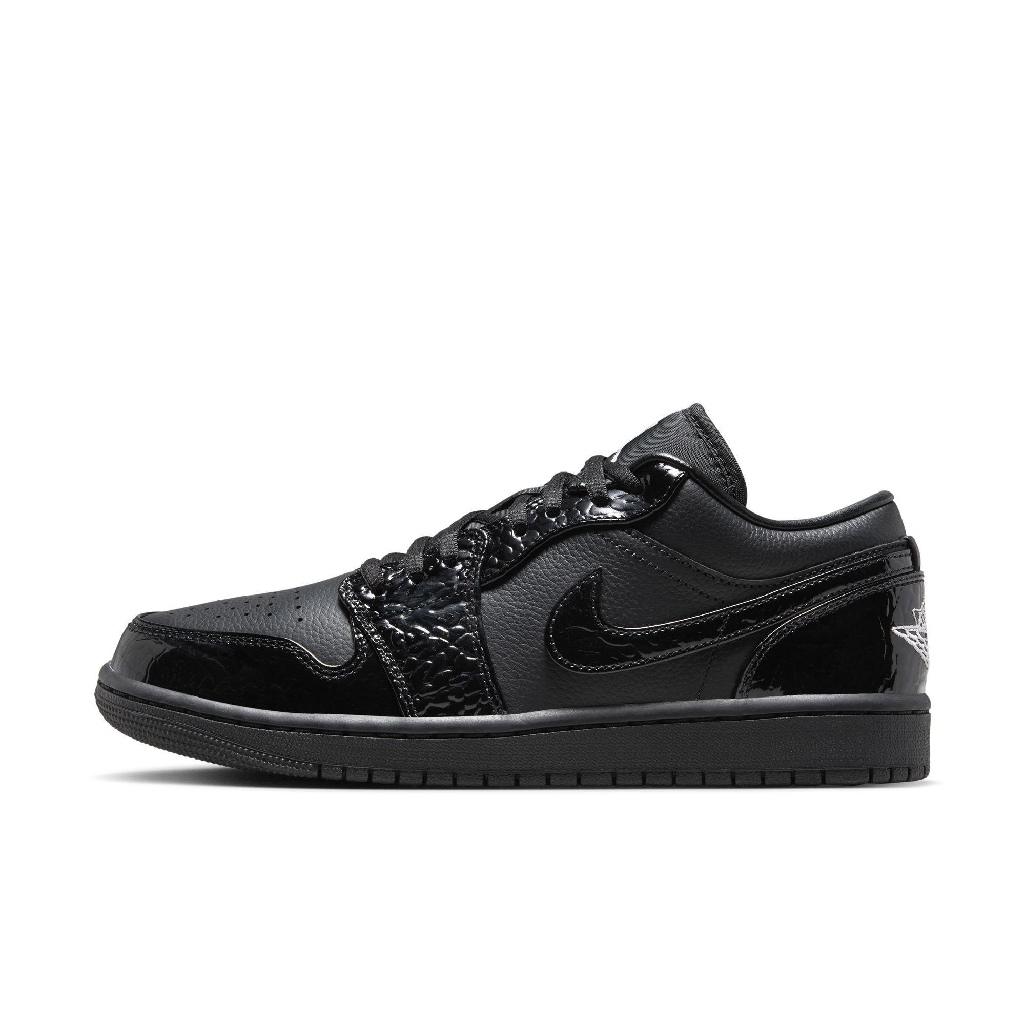 Jordan 1 Low SE Women's Black/White/Metallic Silver Shoe