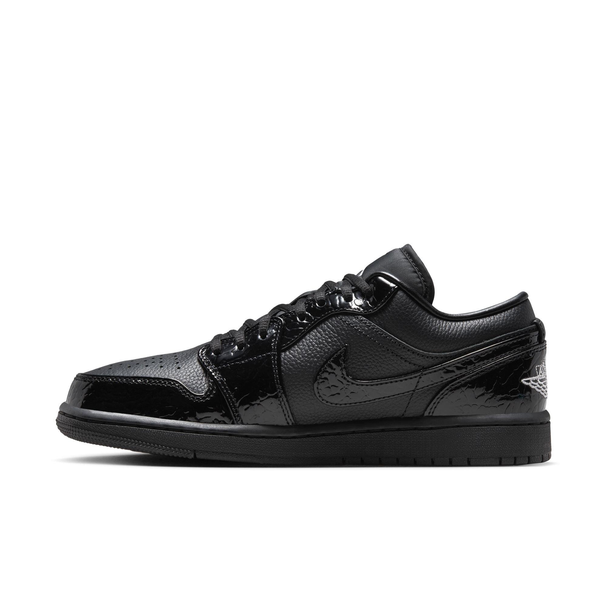 Jordan 1 Low SE Women's Black/White/Metallic Silver Shoe