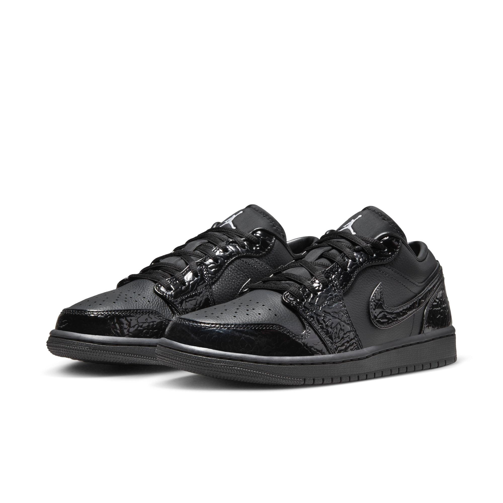 Jordan 1 Low SE Women's Black/White/Metallic Silver Shoe