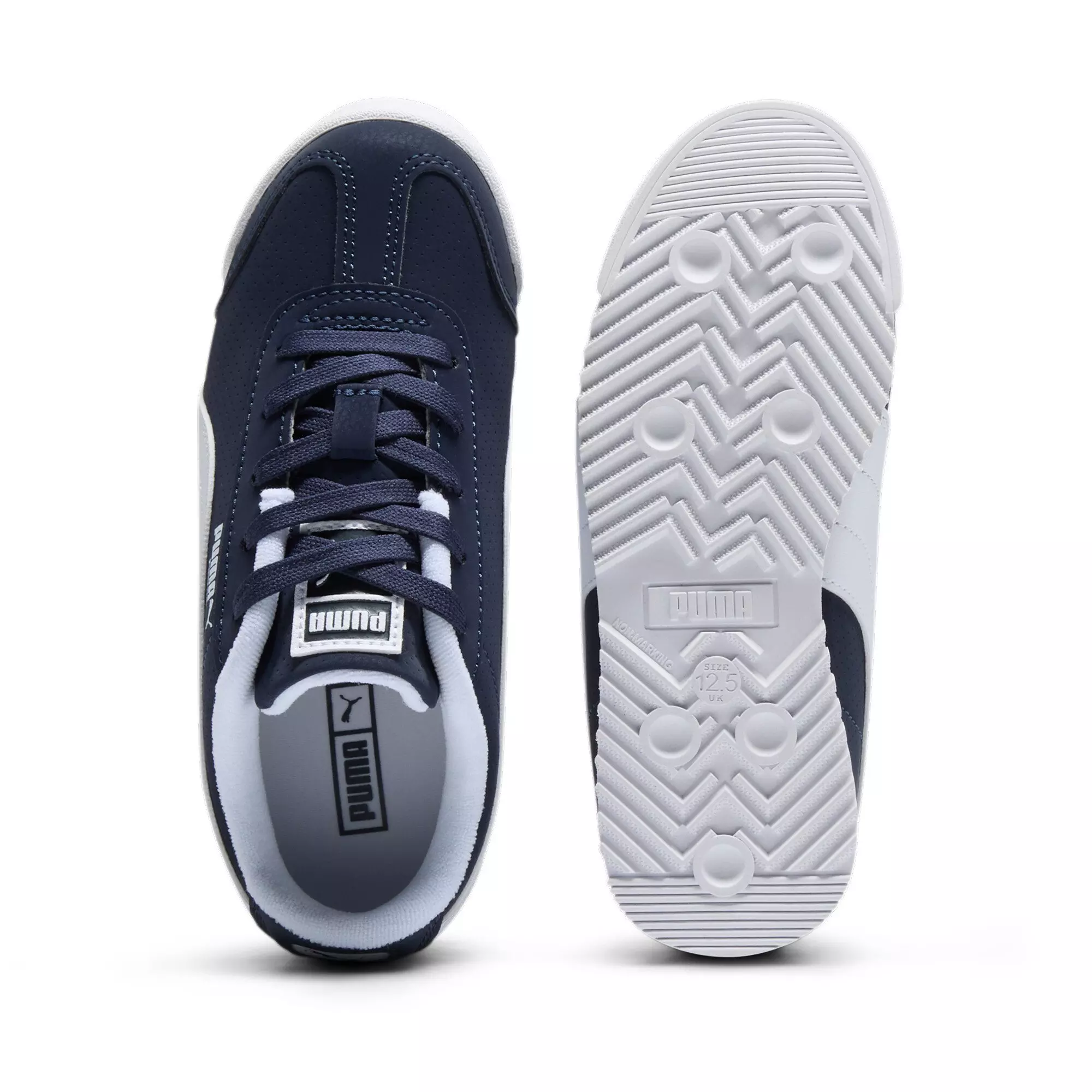 PUMA Roma Reversed "Navy/White" Preschool Boys' Shoe - NAVY/WHITE