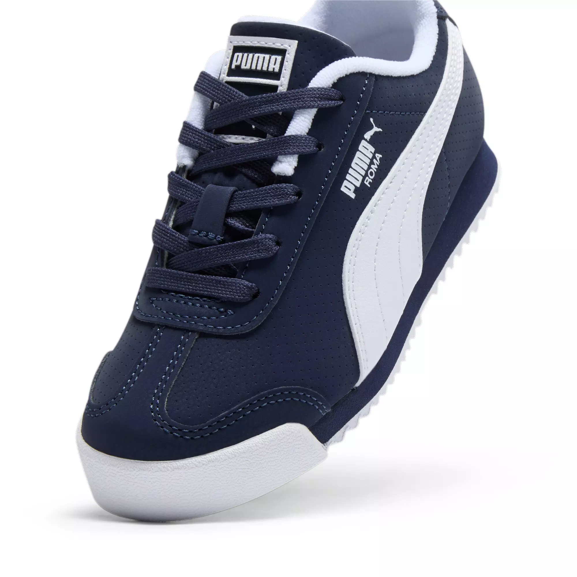 PUMA Roma Reversed "Navy/White" Preschool Boys' Shoe - NAVY/WHITE