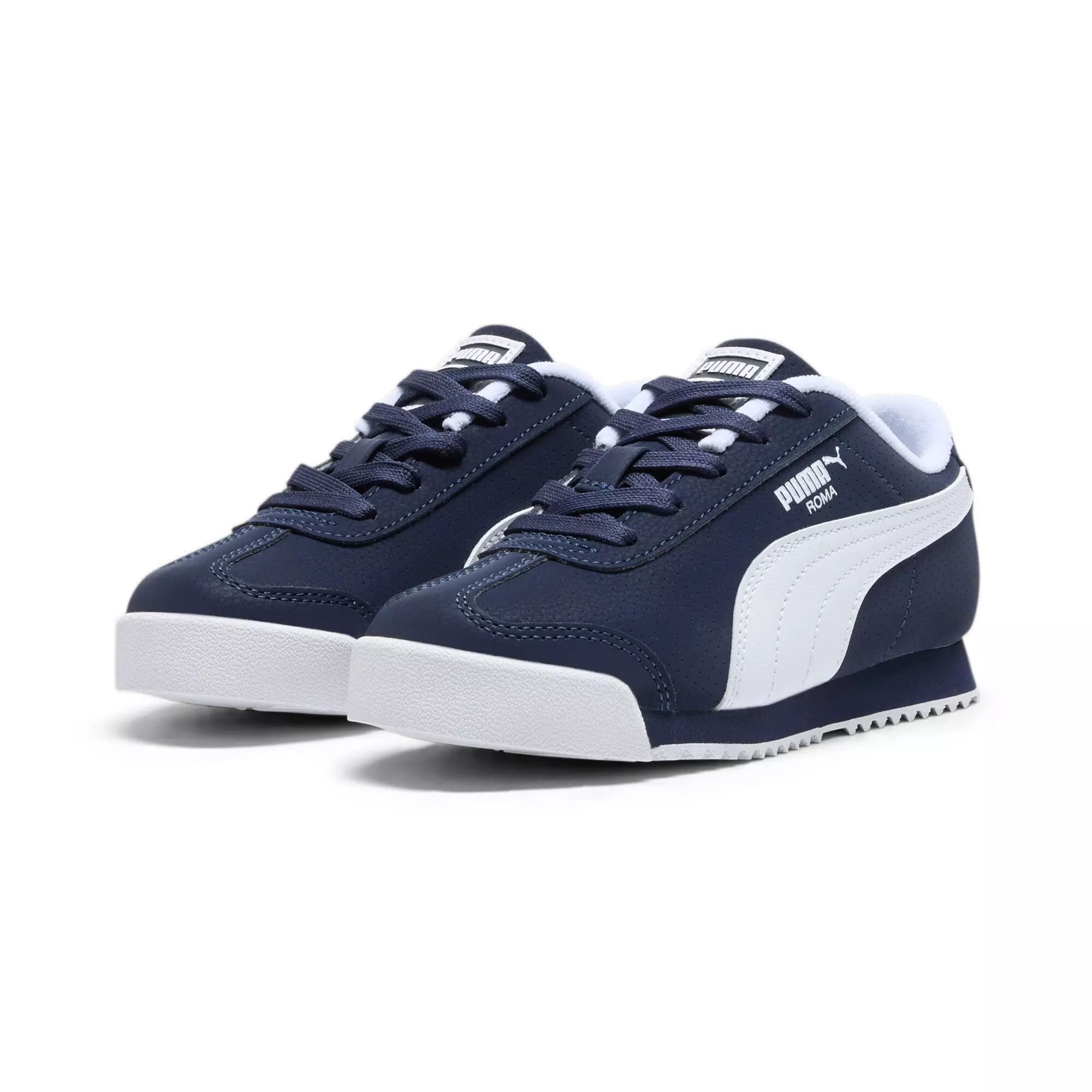 PUMA Roma Reversed "Navy/White" Preschool Boys' Shoe - NAVY/WHITE