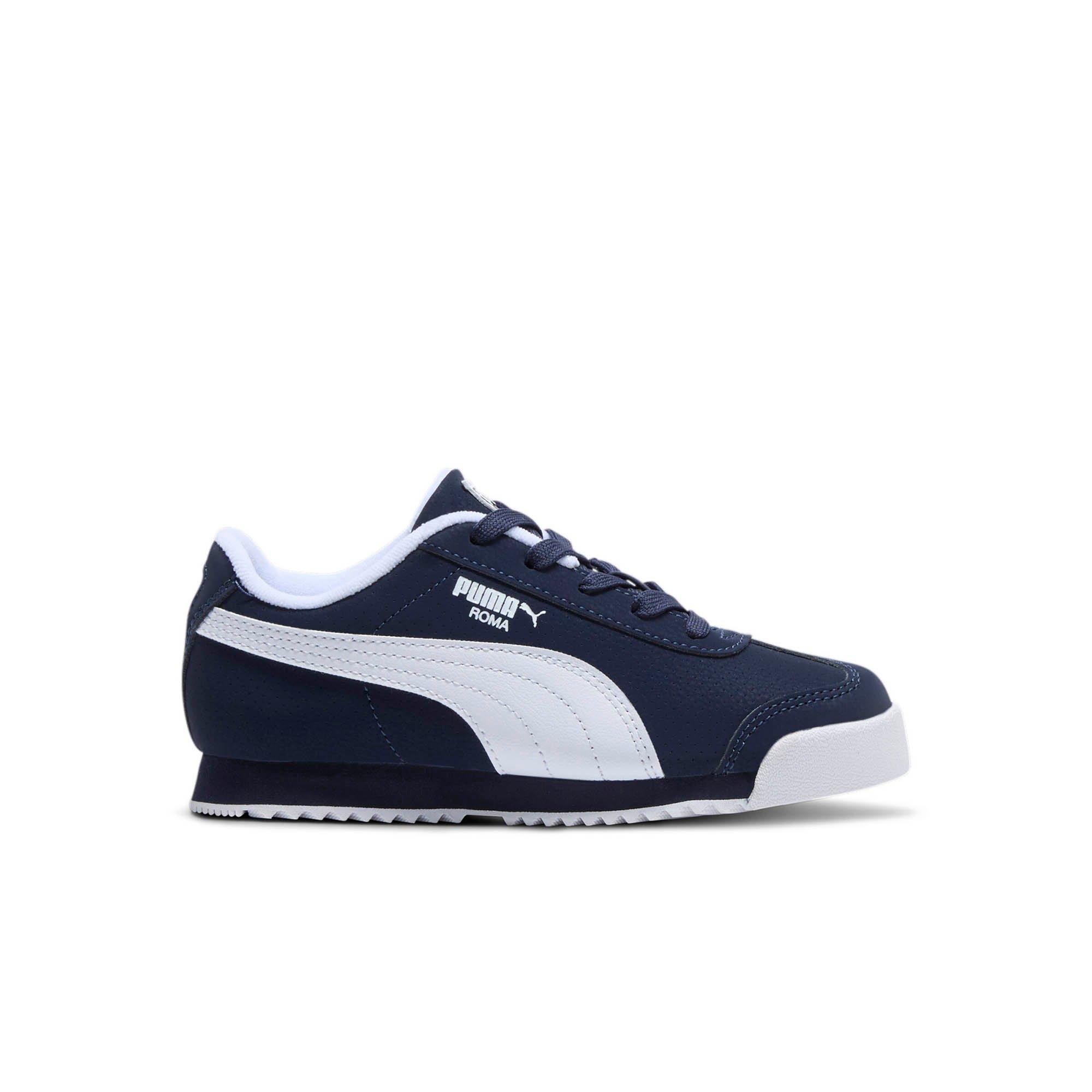 PUMA Roma Reversed "Navy/White" Preschool Boys' Shoe - NAVY/WHITE Thumbnail View 1