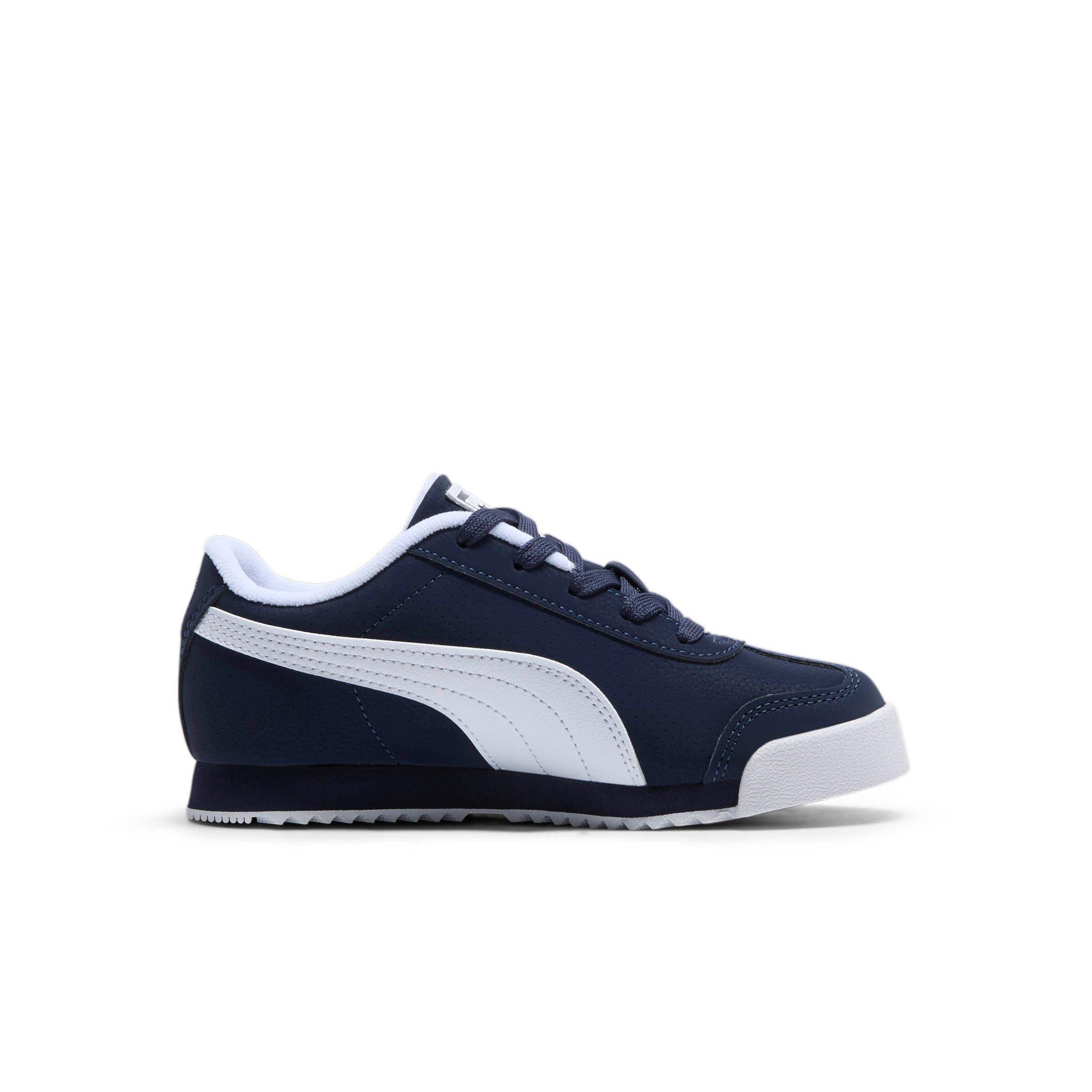 PUMA Roma Reversed "Navy/White" Preschool Boys' Shoe - NAVY/WHITE Thumbnail View 2
