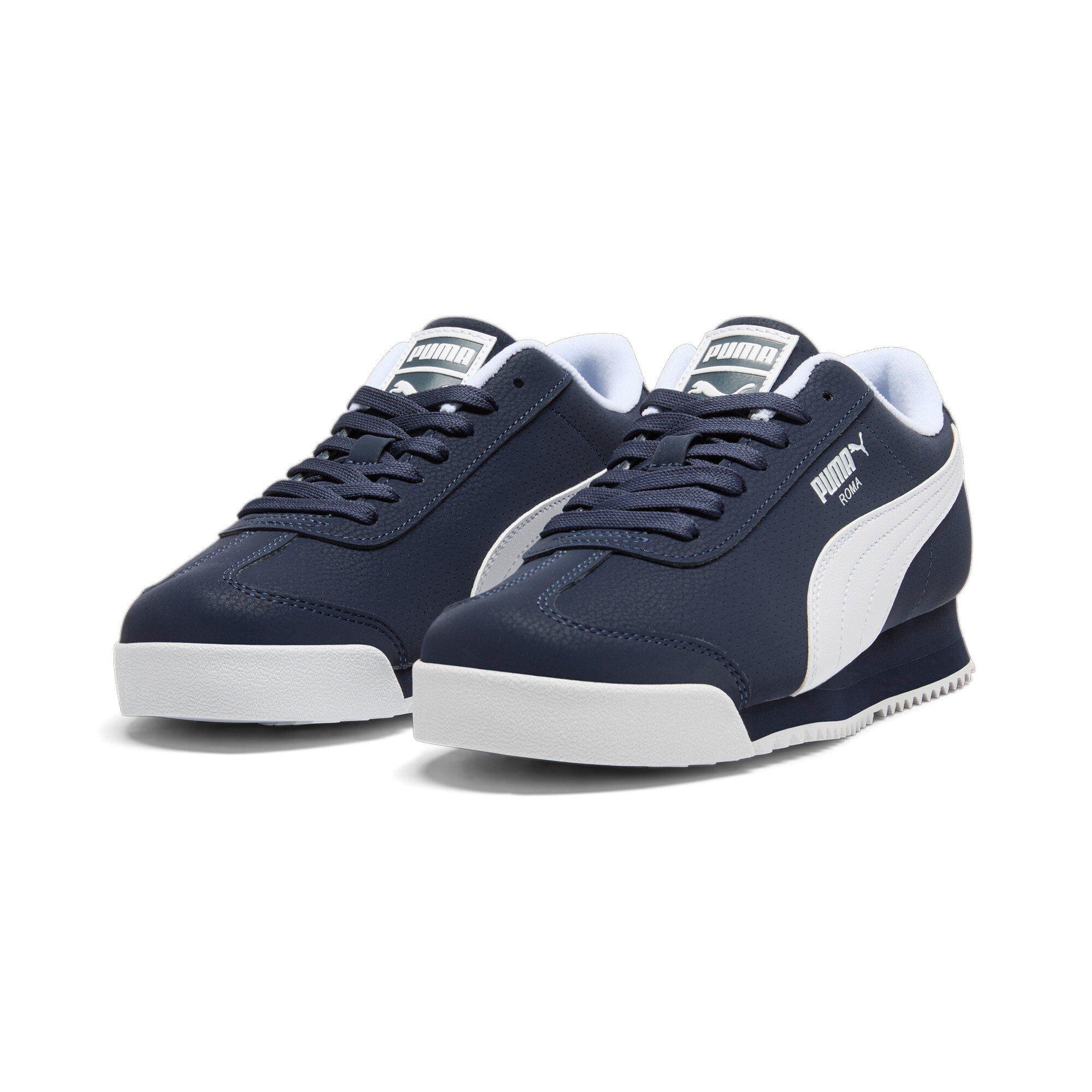 PUMA Roma Reversed Grade School Boys' "Navy/White" Shoe