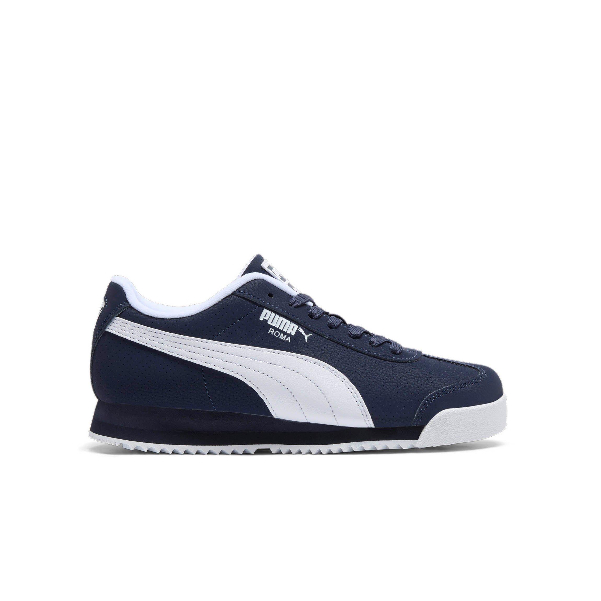 PUMA Roma Reversed Grade School Boys' "Navy/White" Shoe