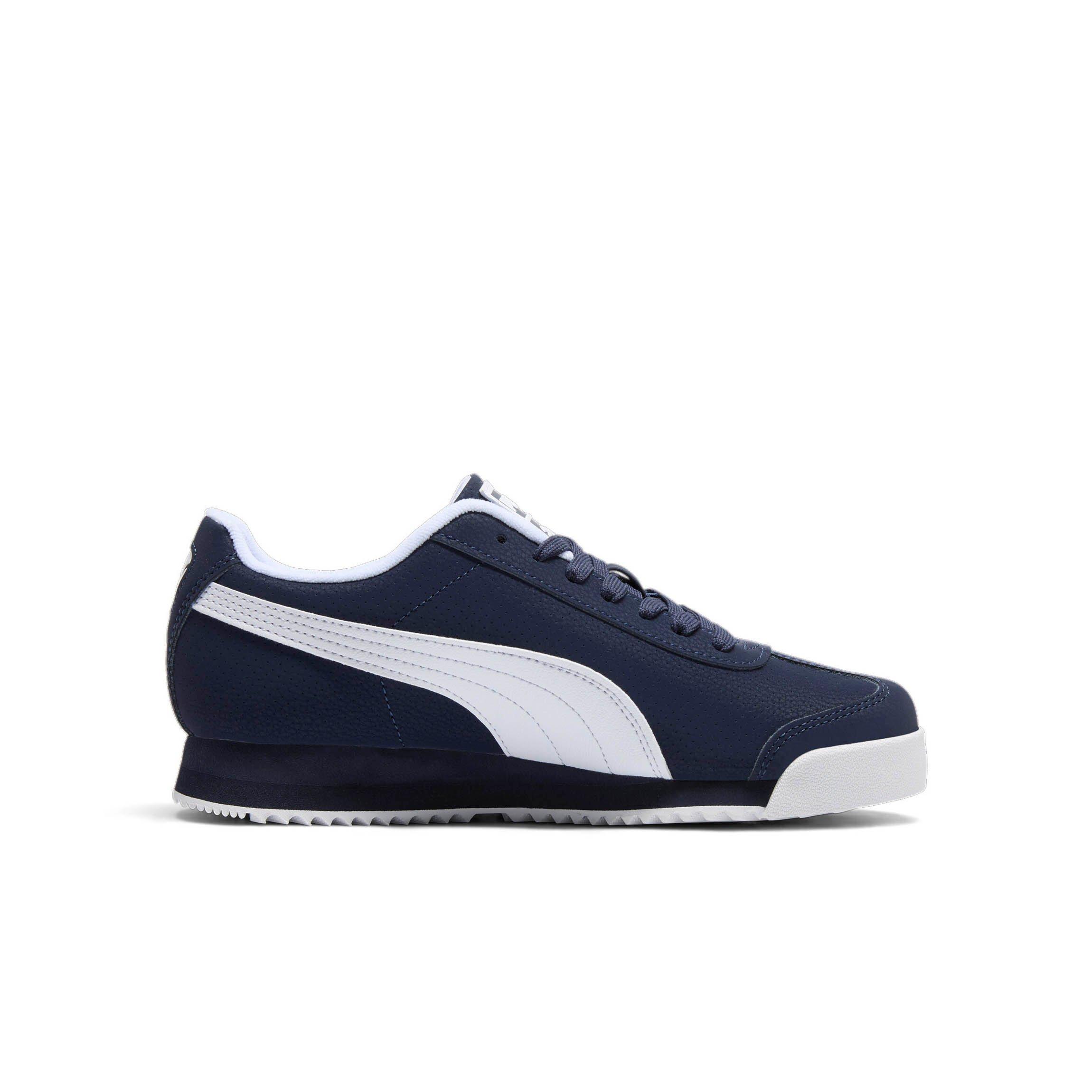 PUMA Roma Reversed Grade School Boys' "Navy/White" Shoe