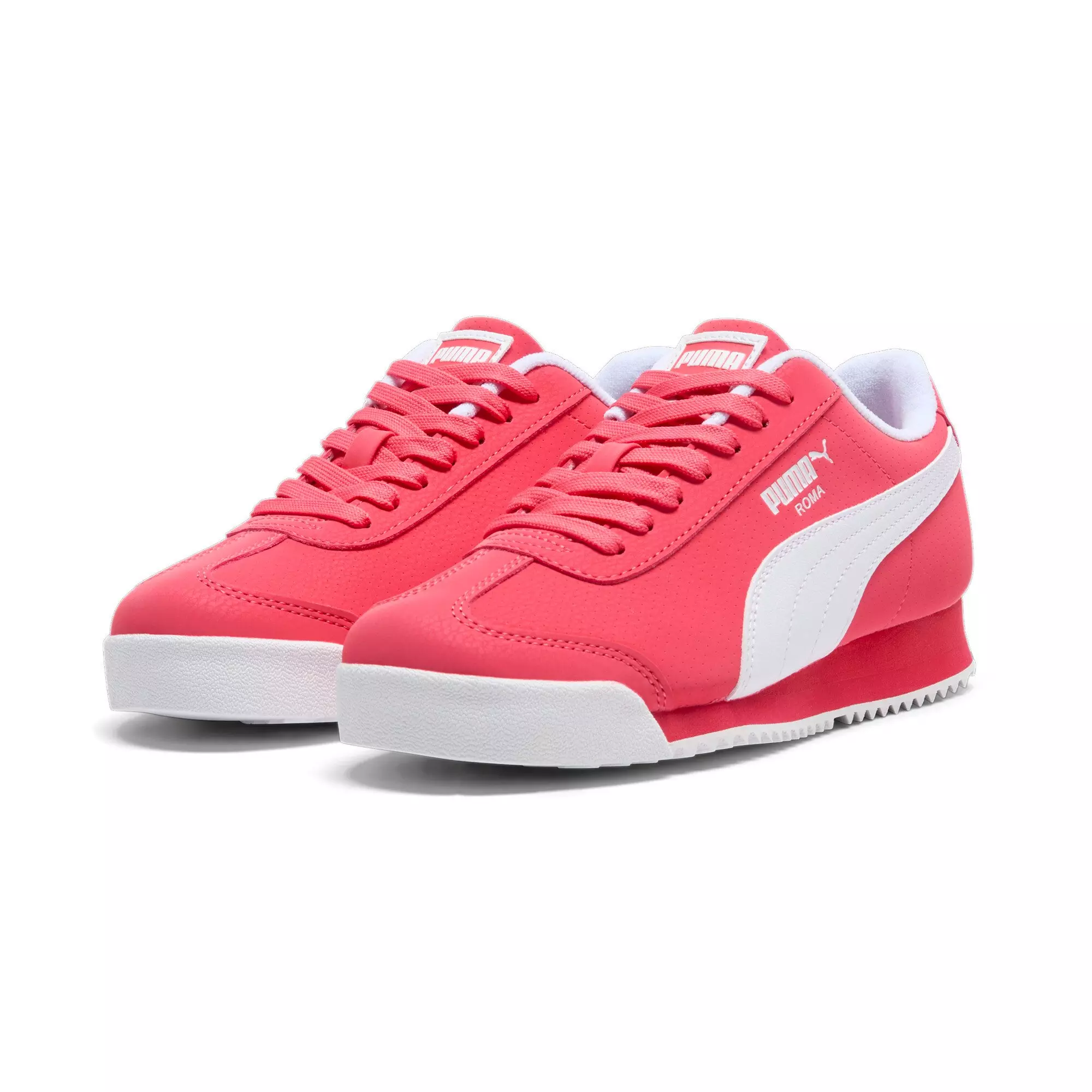 PUMA Roma Reversed "Pink/White" Grade School Girls' Shoe - PINK/WHITE