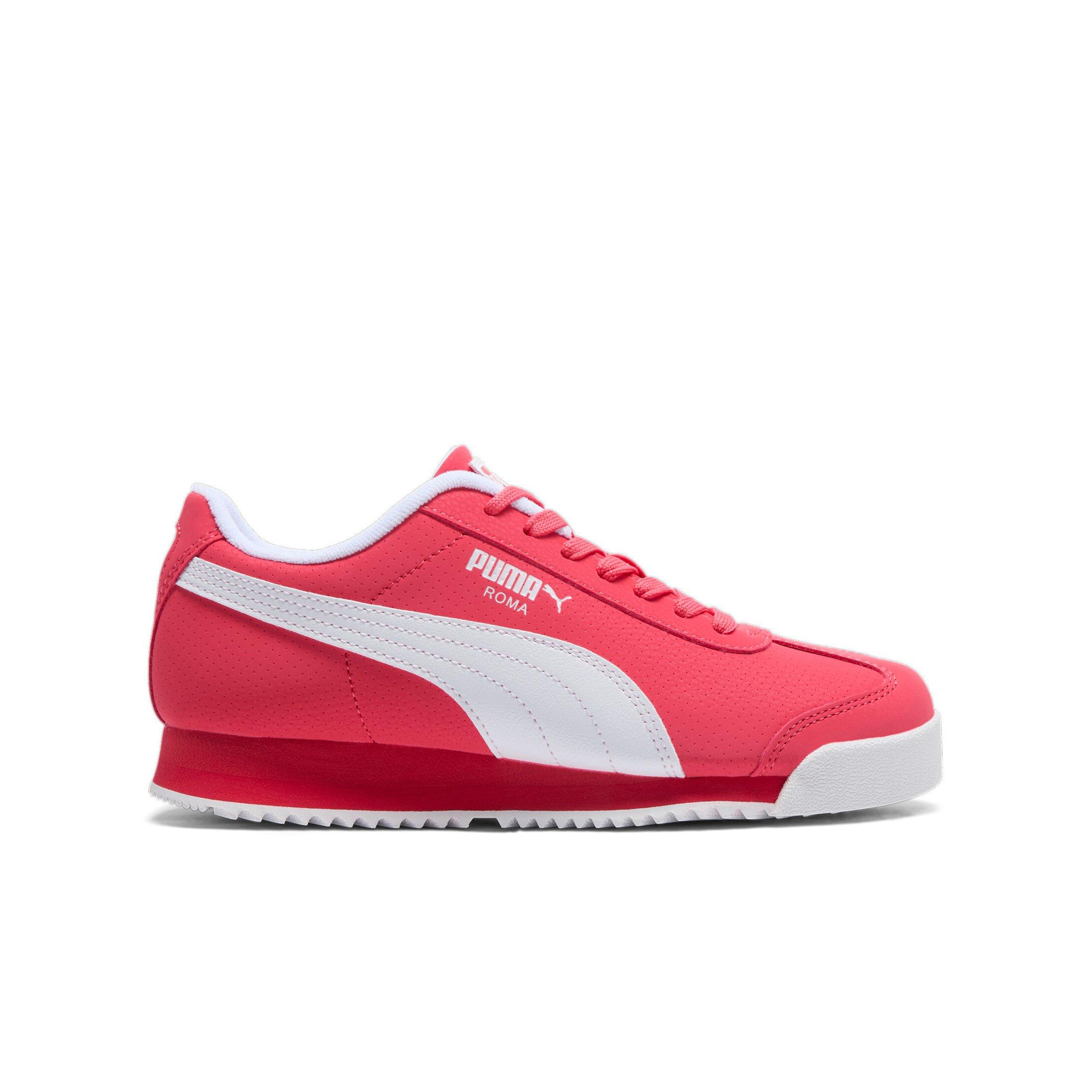 PUMA Roma Reversed "Pink/White" Grade School Girls' Shoe - PINK/WHITE