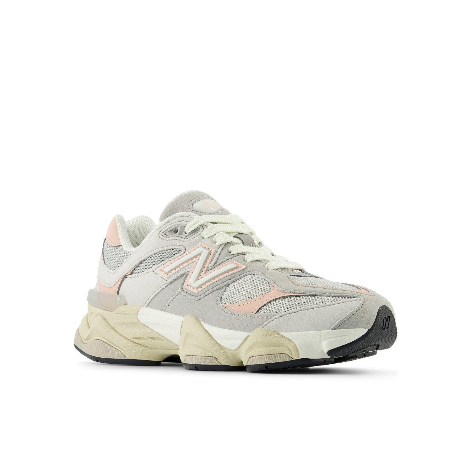 New Balance 9060 Grade School Girls' "Grey/Pink" Shoe