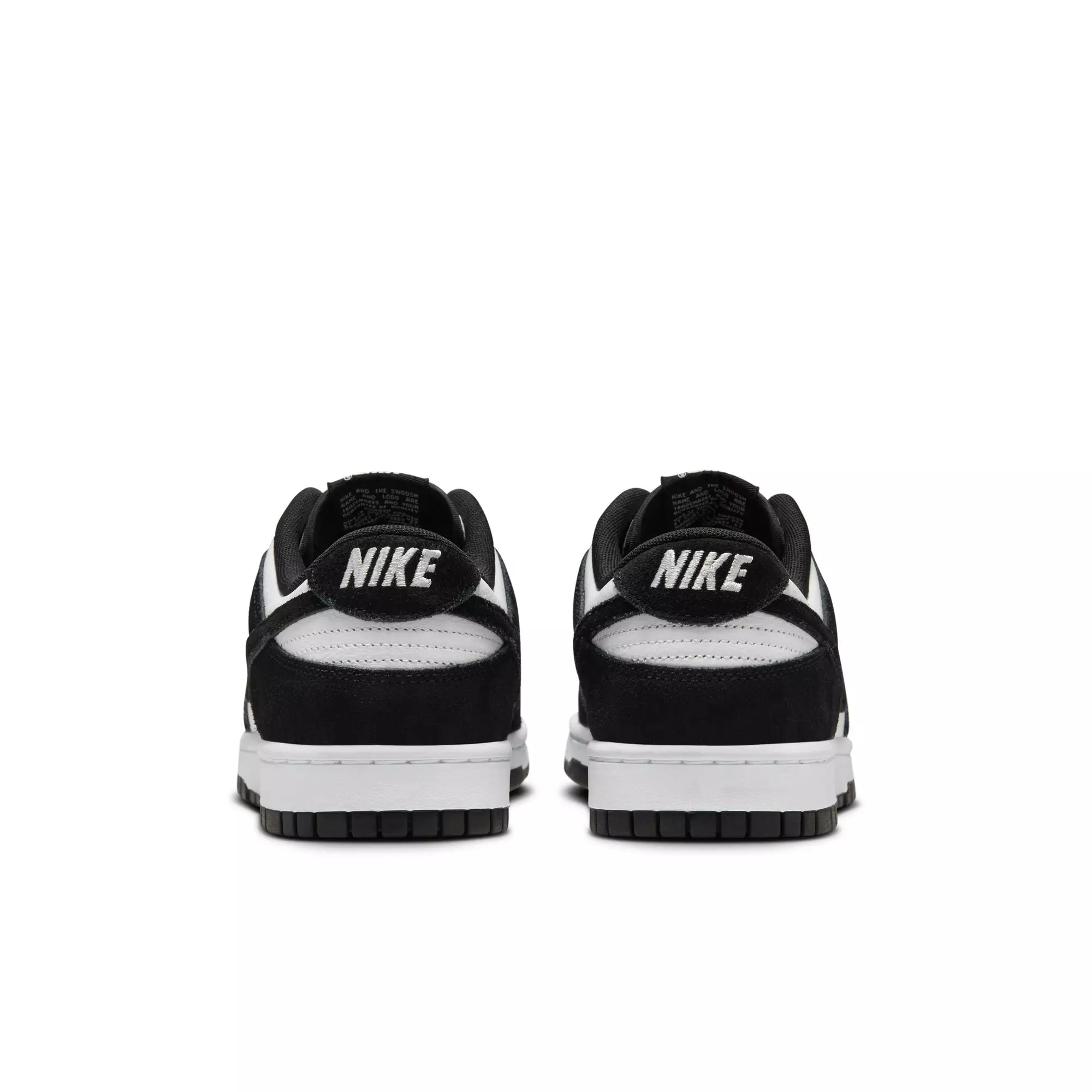 Nike Dunk Low Retro "White/Black Suede" Men's Shoe - WHITE/BLACK