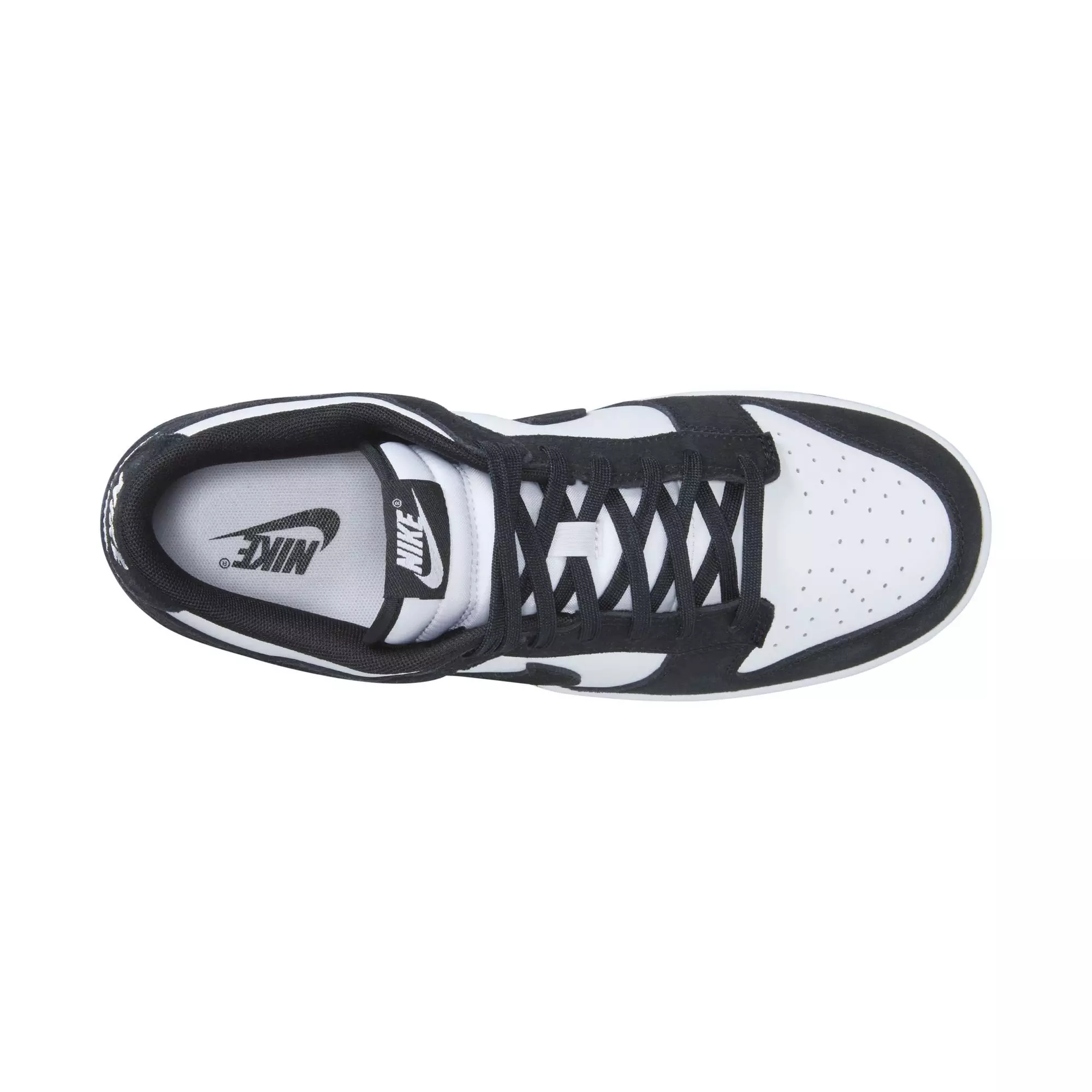 Nike Dunk Low Retro "White/Black Suede" Men's Shoe - WHITE/BLACK
