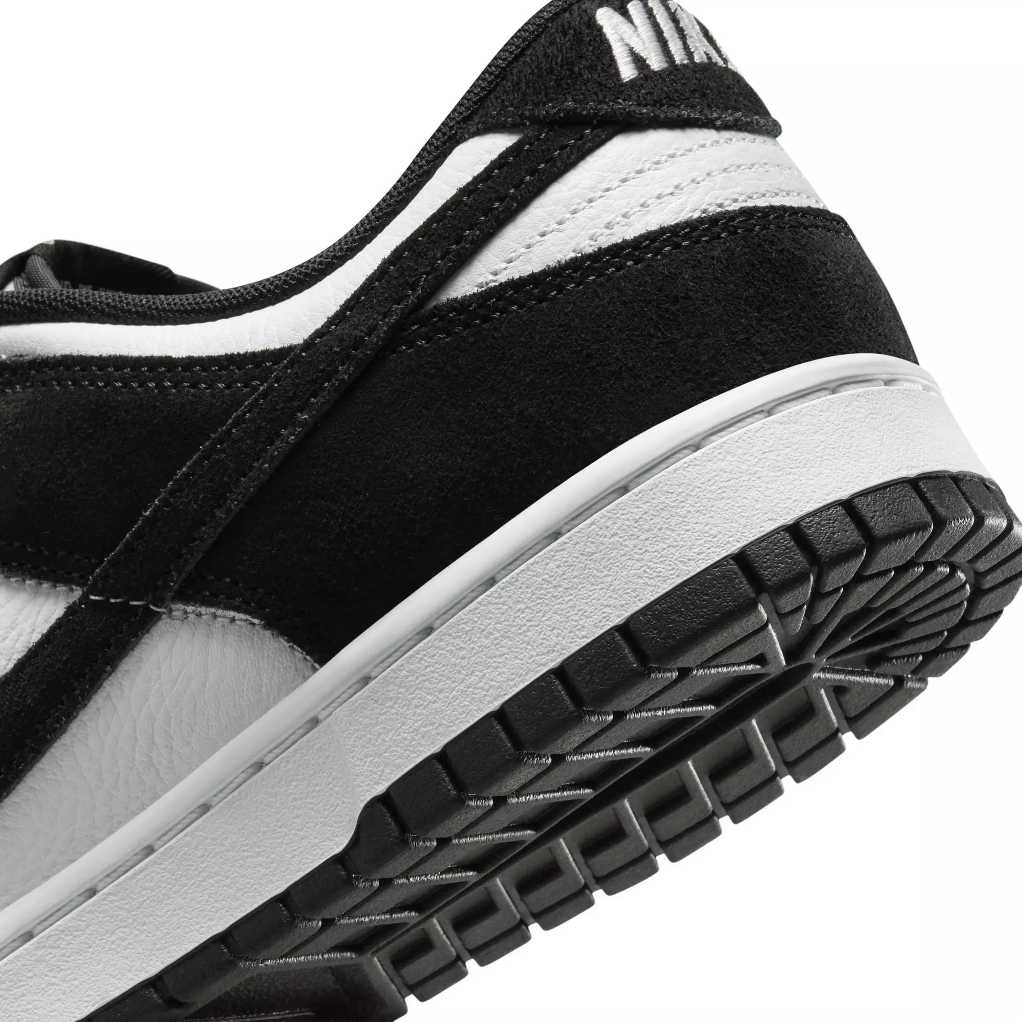 Nike Dunk Low Retro "White/Black Suede" Men's Shoe - WHITE/BLACK