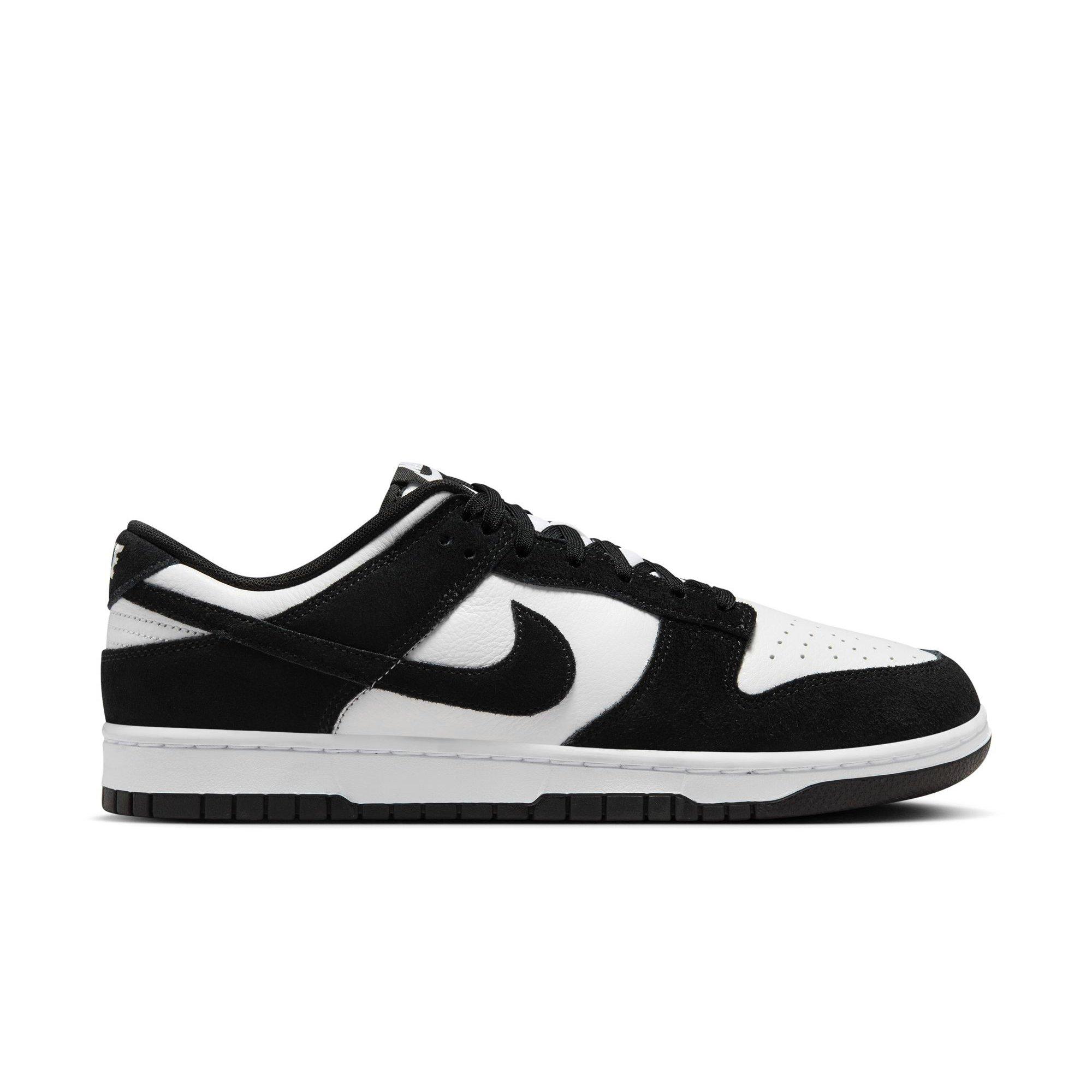 Nike Dunk Low Retro "White/Black Suede" Men's Shoe - WHITE/BLACK Thumbnail View 1