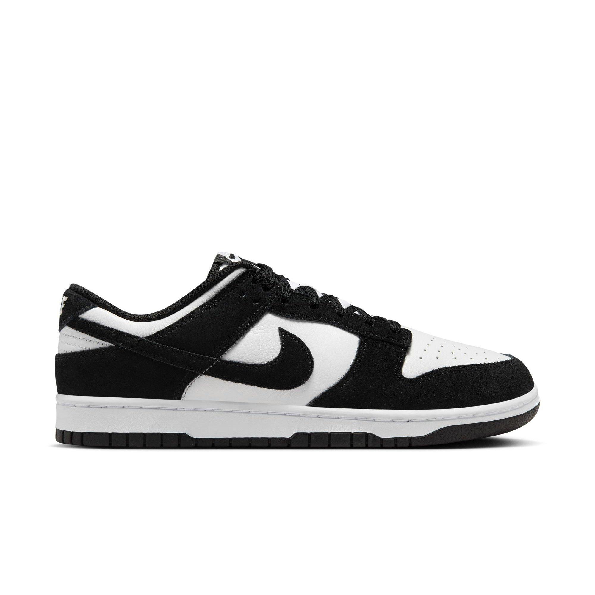 Nike Dunk Low Retro "White/Black Suede" Men's Shoe - WHITE/BLACK