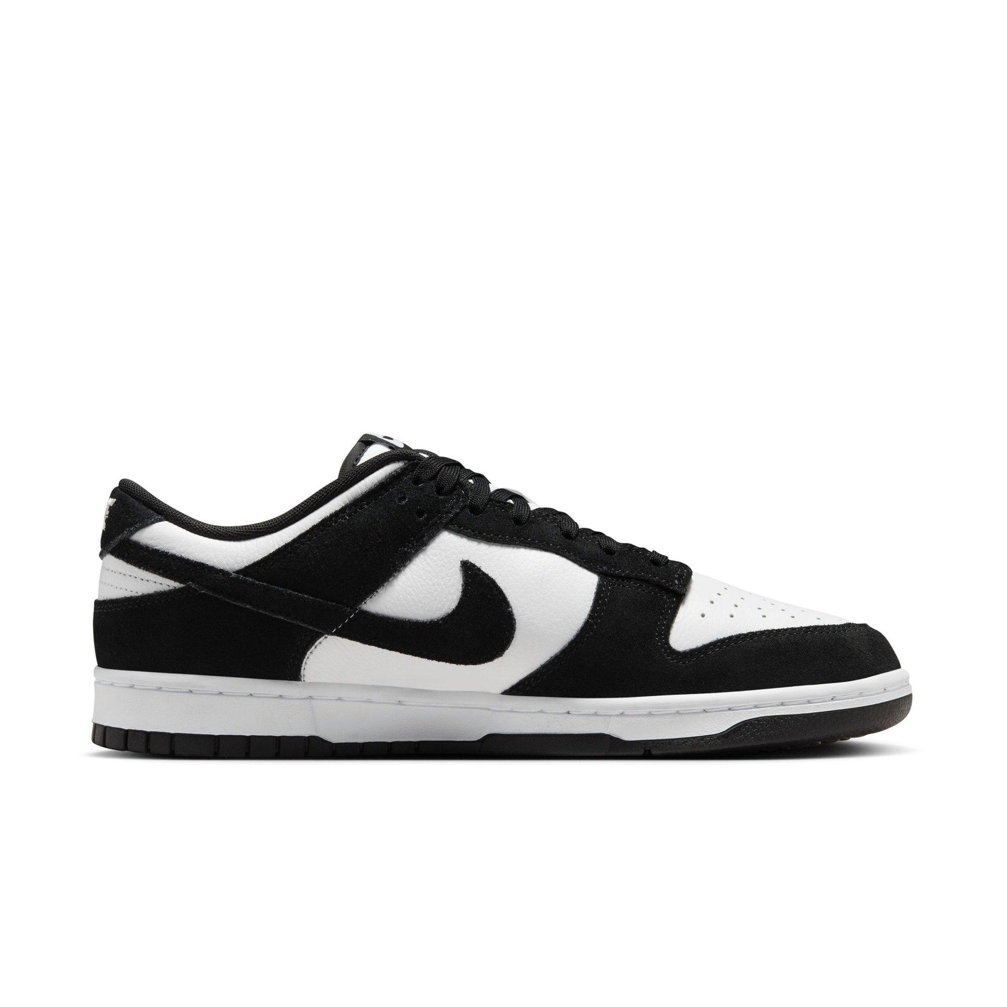 Nike Dunk Low Retro "White/Black Suede" Men's Shoe - WHITE/BLACK Thumbnail View 2
