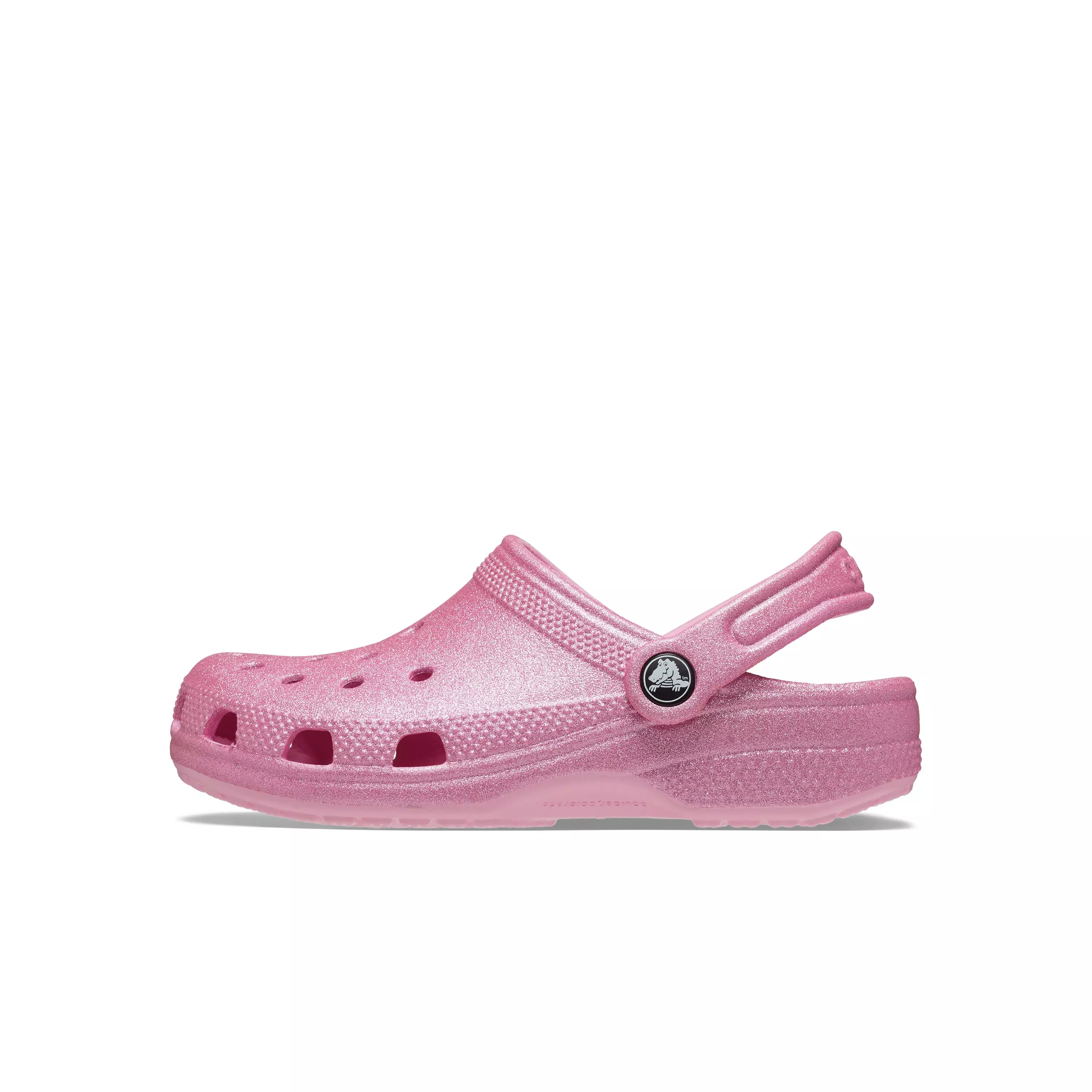 Crocs Classic "Pink Glitter" Preschool Girls' Clog - PINK